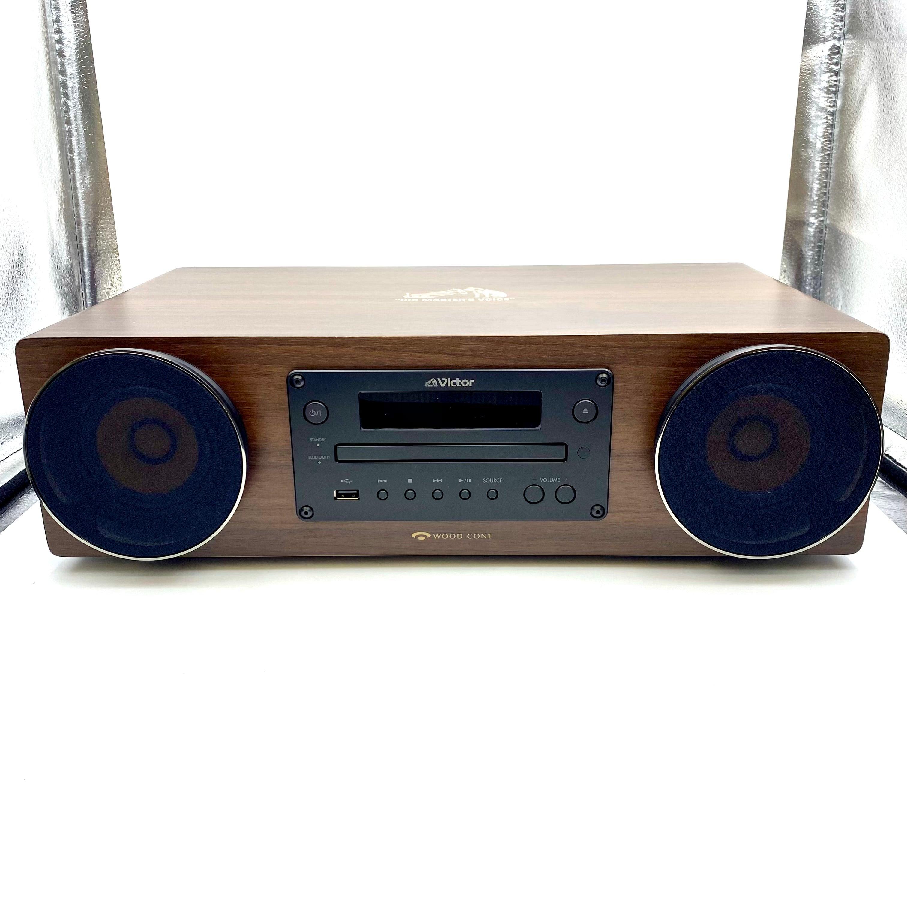 JVC ケンウッド_Victor WOOD CONE_ビクター ウッドコーン_EX-D6 コンパクトコンポーネントシステム_インテリアオーディオ_中古品