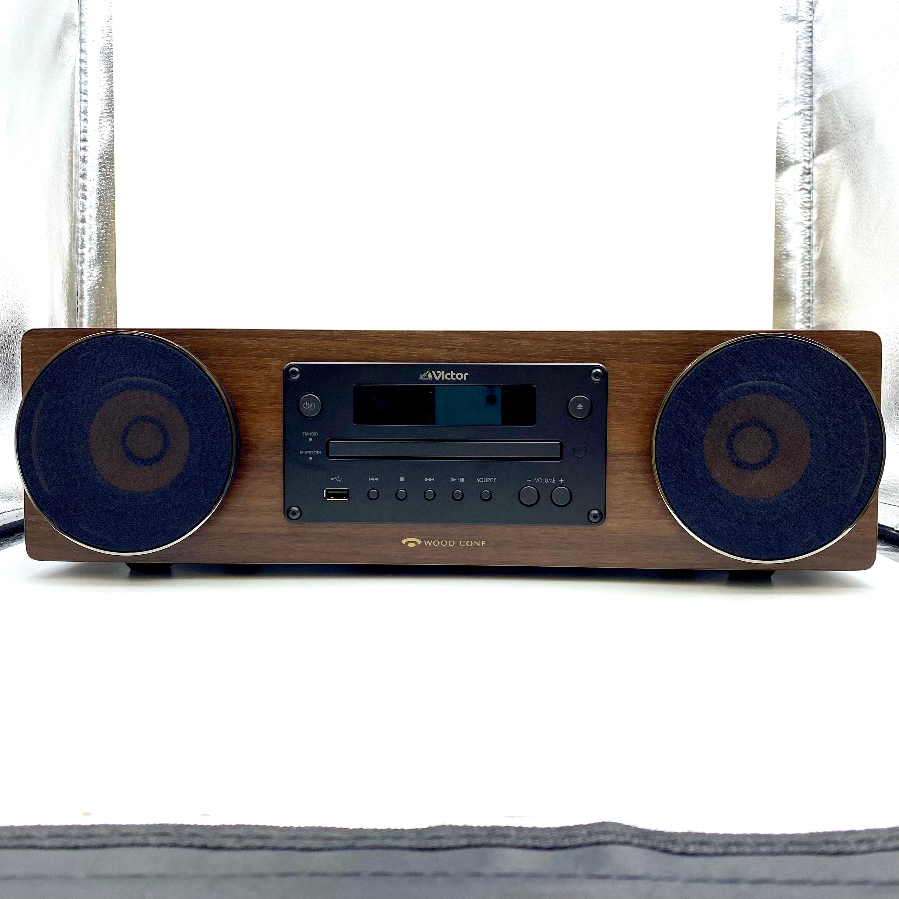 JVC ケンウッド_Victor WOOD CONE_ビクター ウッドコーン_EX-D6 コンパクトコンポーネントシステム_インテリアオーディオ_中古品