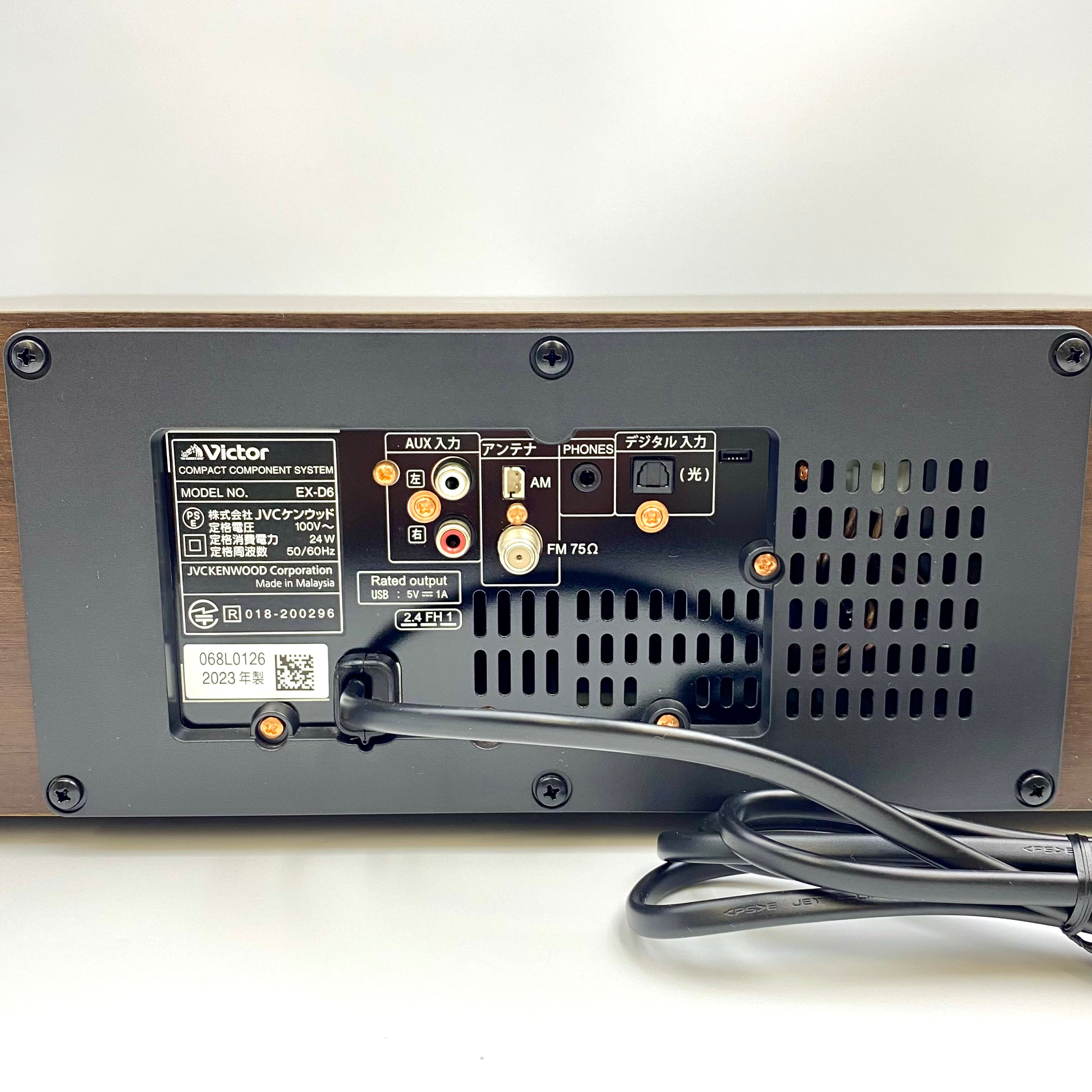 JVC ケンウッド_Victor WOOD CONE_ビクター ウッドコーン_EX-D6 コンパクトコンポーネントシステム_インテリアオーディオ_中古品