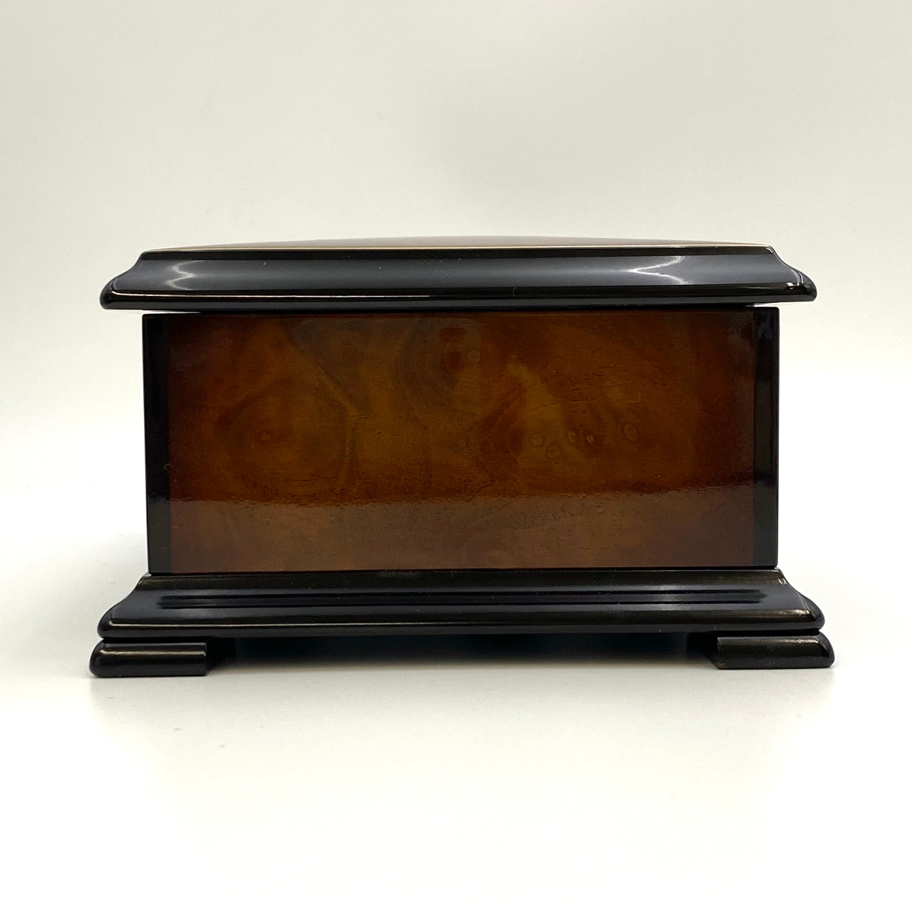 【送料無料】_REUGE_(リュージュ)72弁 オルゴール_カノン 3パート_J.Pachelbel (ヨハン・パッヘルベル)_ローズ ウッド 象嵌_オルゴール 中古品