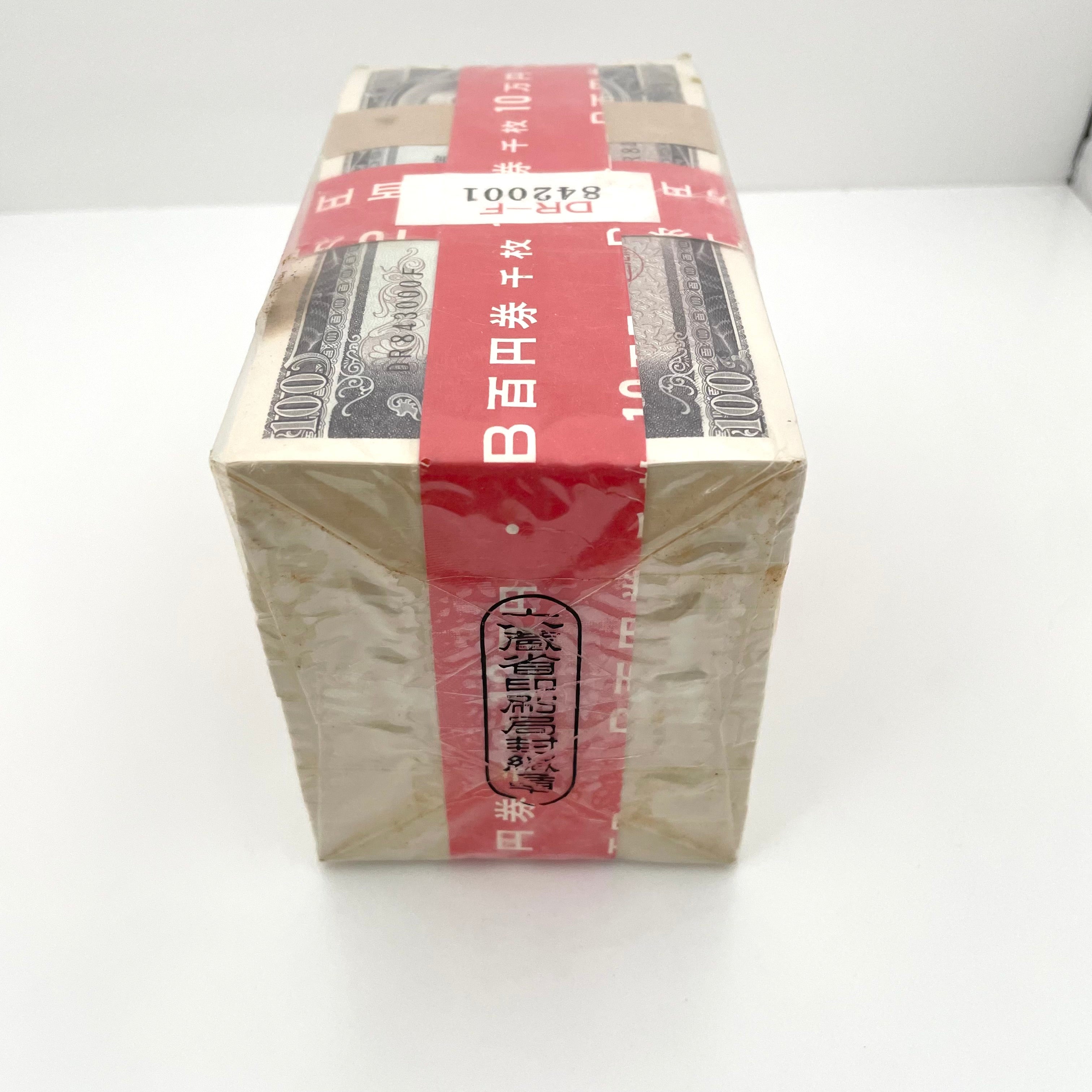 【送料無料】_板垣退助 百円札_ピン札 1000枚束_DR-F842001_大蔵省印刷局封緘章付