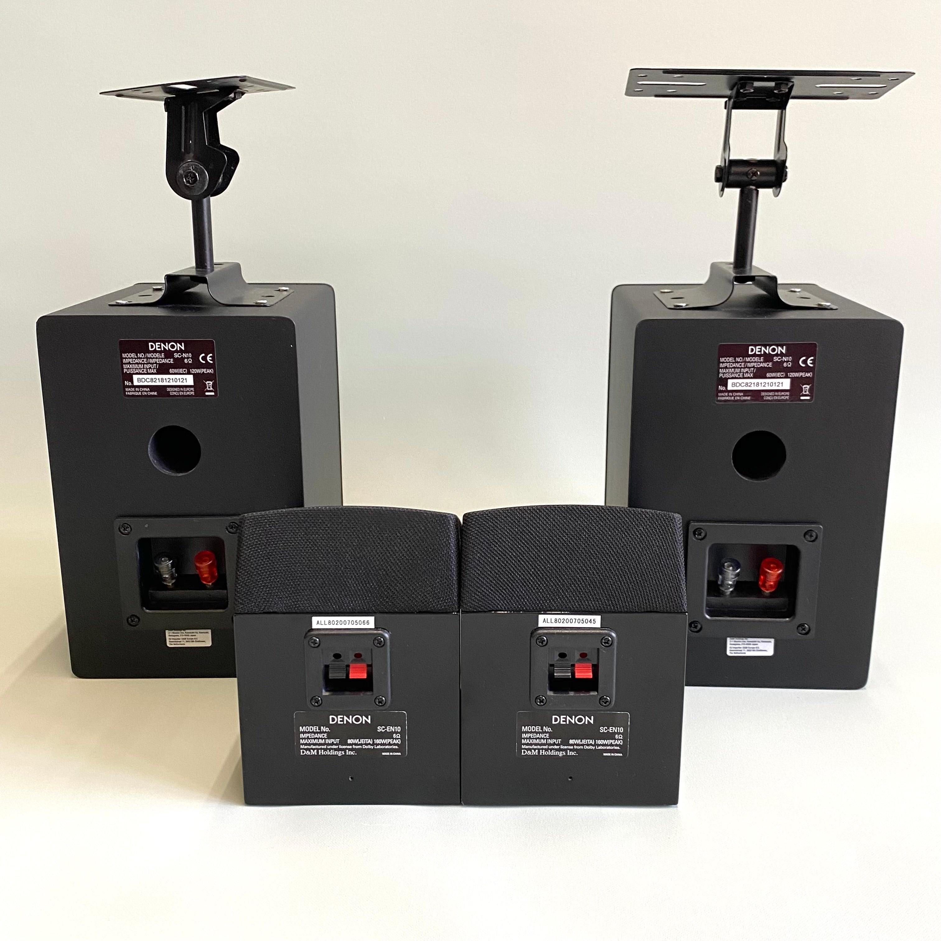 【送料無料】_DENON(デノン)_AVR-X1600H AVアンプ_SC-T17、SC-N10、SC-EN10_スピーカーセット_2020年製 中古品
