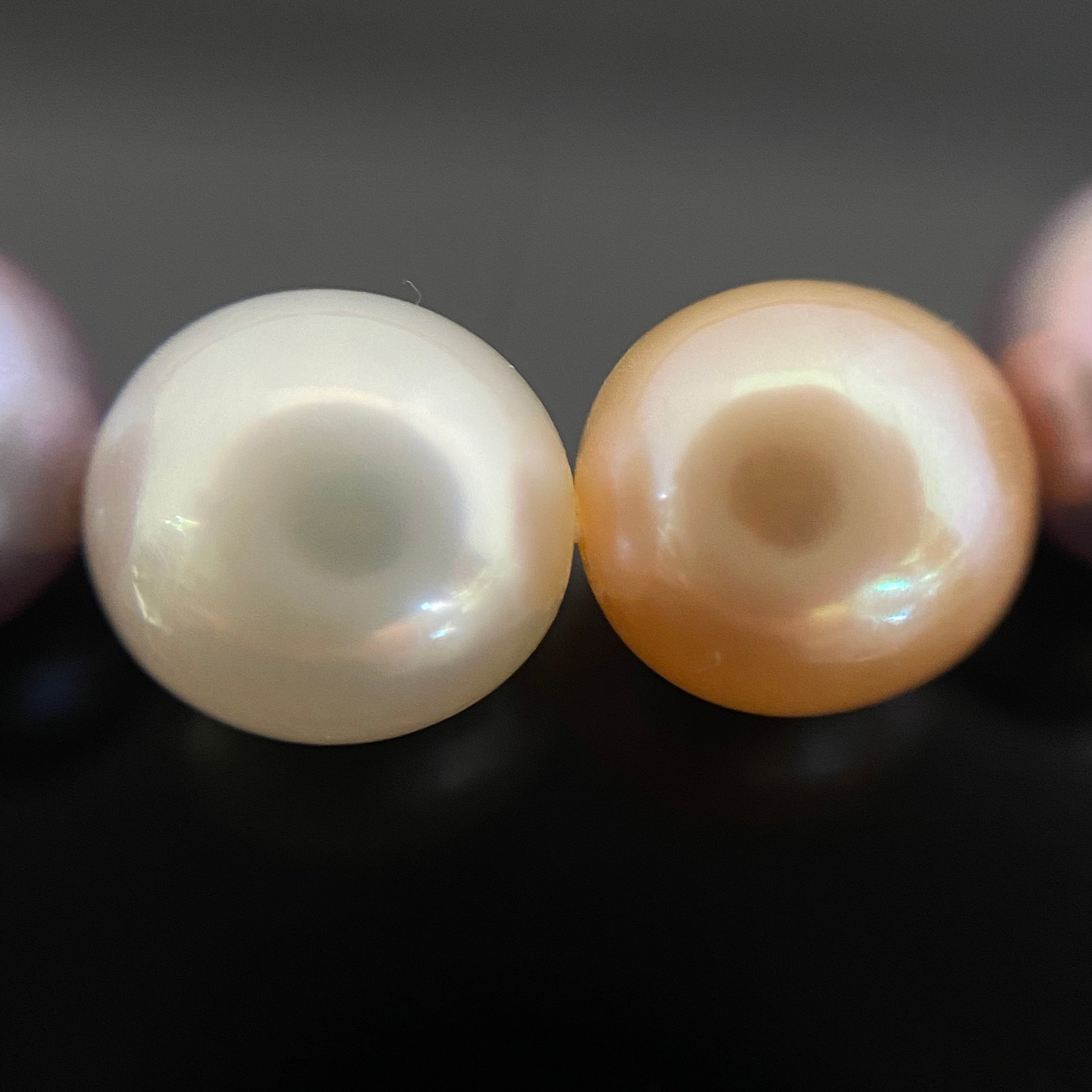 TASAKI_(田崎)_K18 淡水パール マルチカラー_7.5−8.0mm 42cm 一連ネックレス_中古品