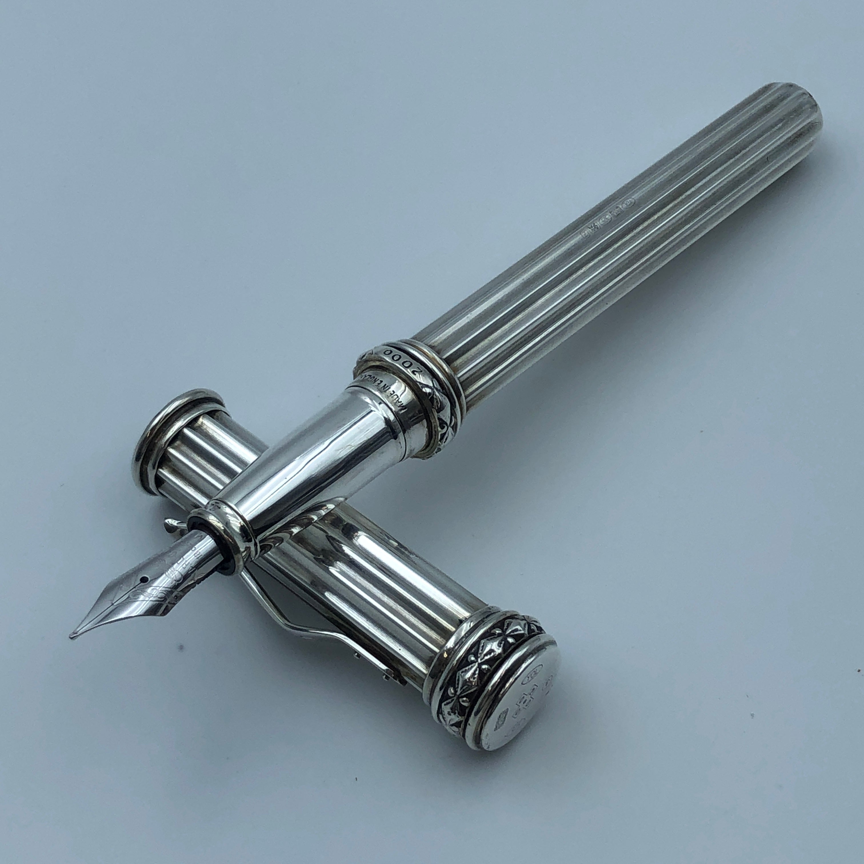 【送料無料】_ YARD・O・LED _(ヤードオレッド)_ ミレニアム2000 万年筆 _スターリングシルバー_中古品