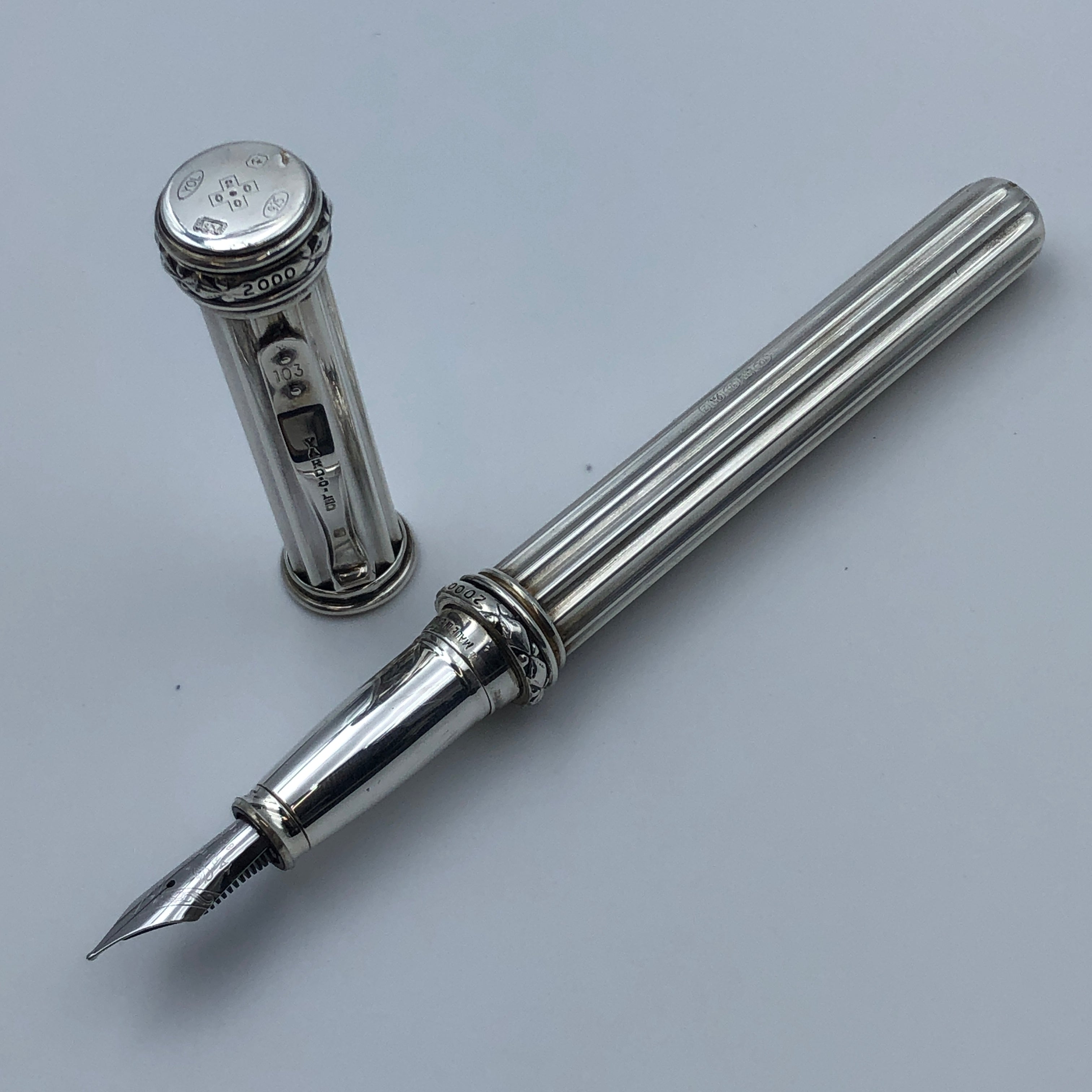 【送料無料】_ YARD・O・LED _(ヤードオレッド)_ ミレニアム2000 万年筆 _スターリングシルバー_中古品