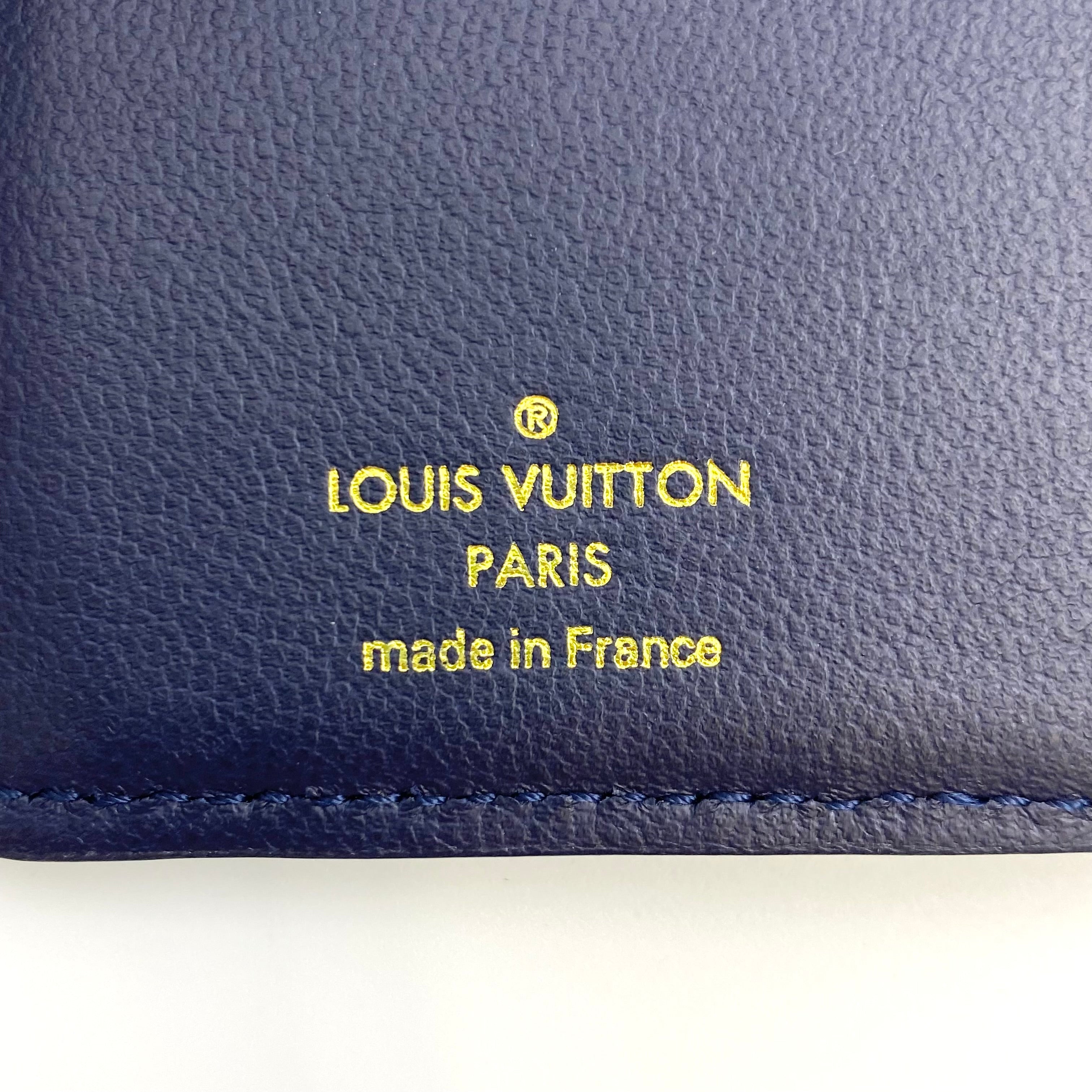 【送料無料】_LOUIS VUITTON_(ルイヴィトン)_ポルトフォイユ・ルー_M82525 ネイビー_中古品