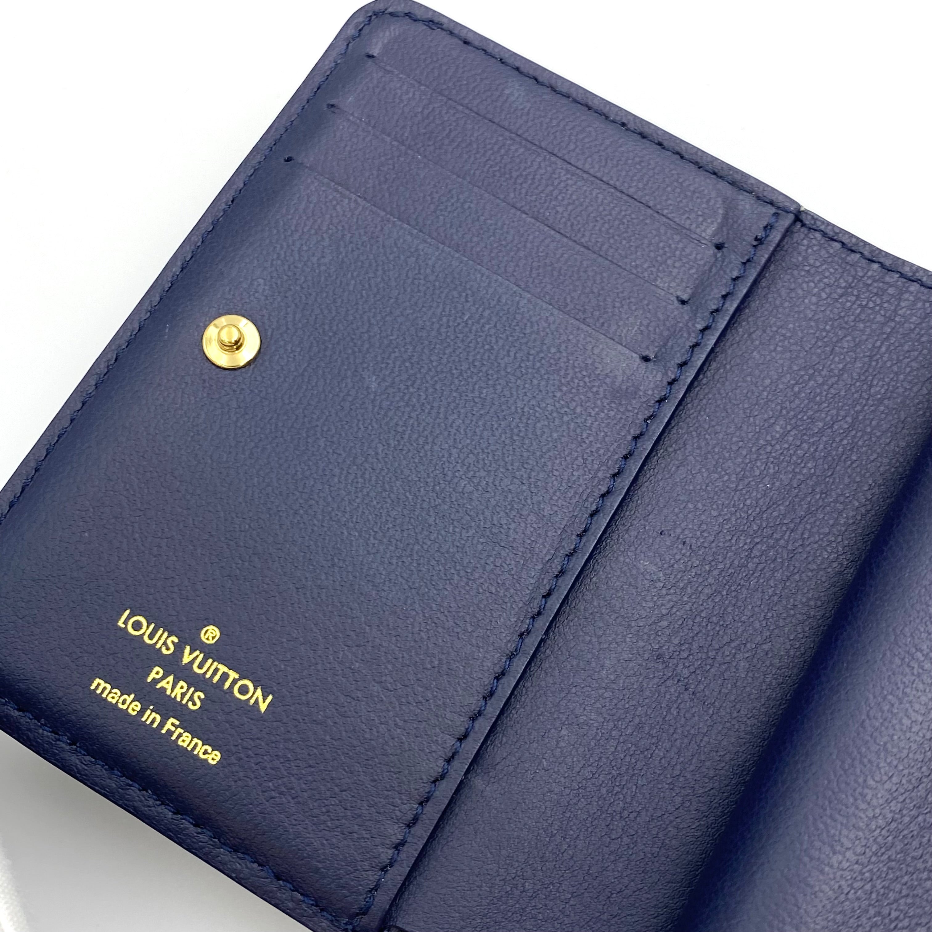 【送料無料】_LOUIS VUITTON_(ルイヴィトン)_ポルトフォイユ・ルー_M82525 ネイビー_中古品