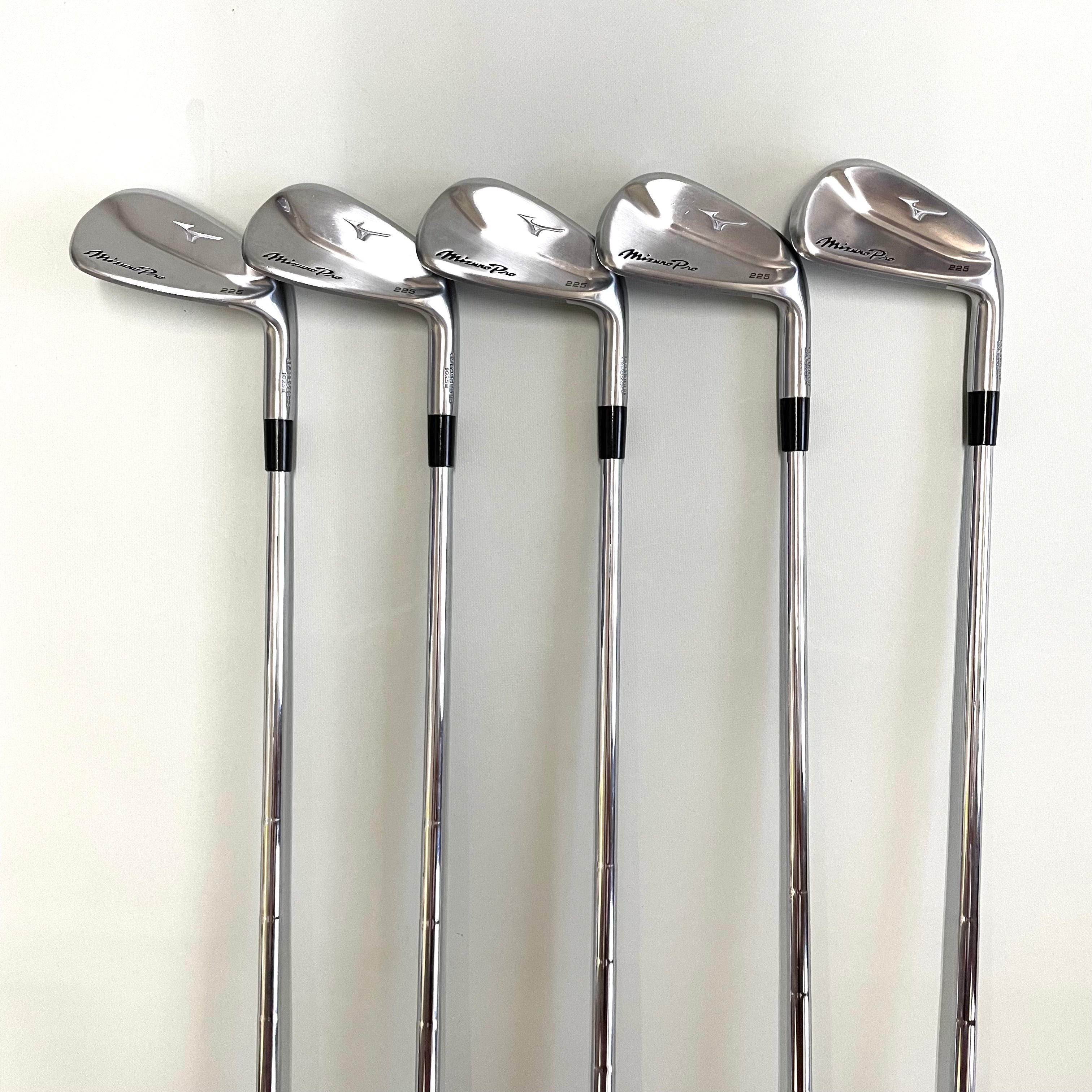 【送料無料】_ MIZUNO_(ミズノ)_MizunoPro 225アイアン _#6〜PW 5本セット _特注EX TOUR ISSUE装着_ 中古品