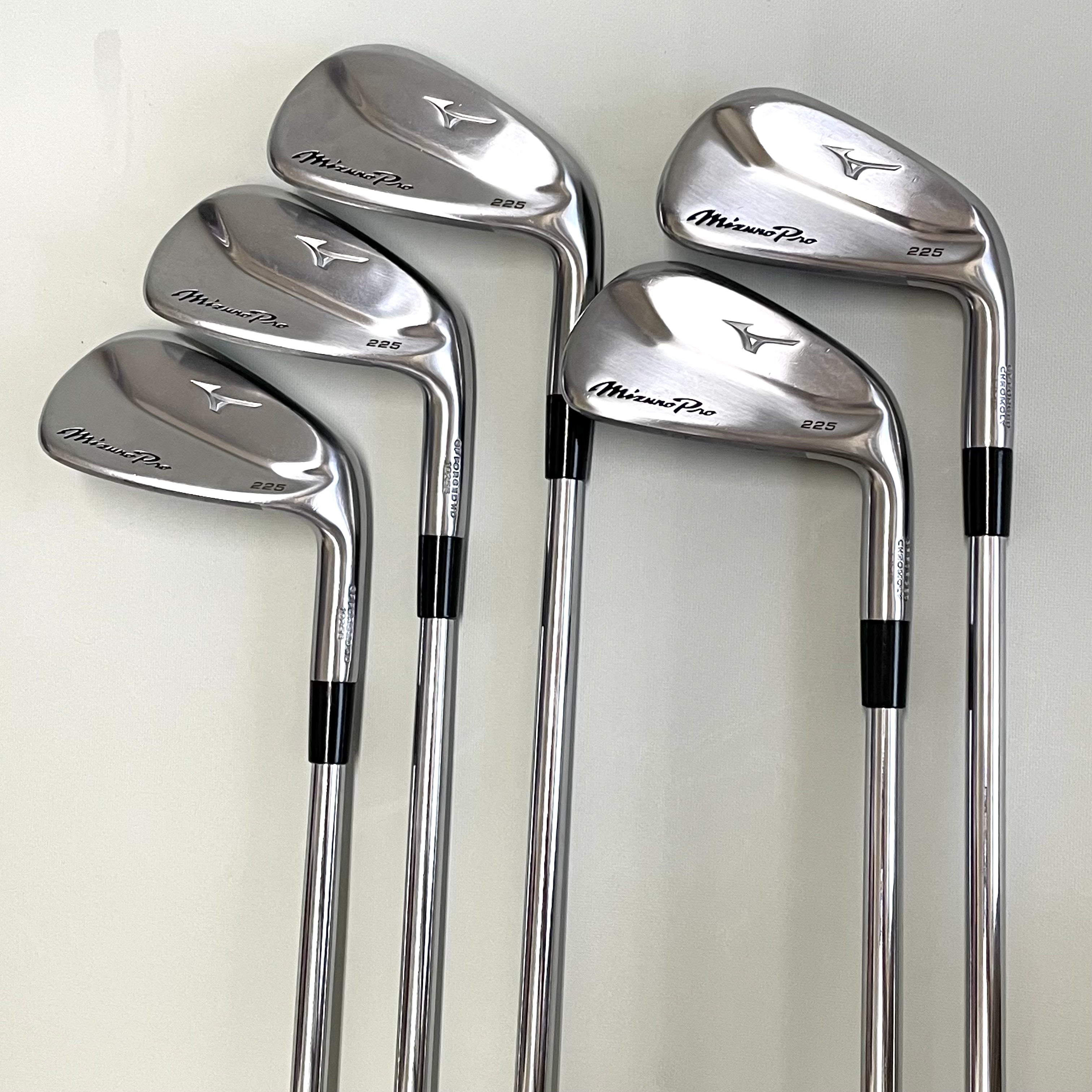 【送料無料】_ MIZUNO_(ミズノ)_MizunoPro 225アイアン _#6〜PW 5本セット _特注EX TOUR ISSUE装着_ 中古品