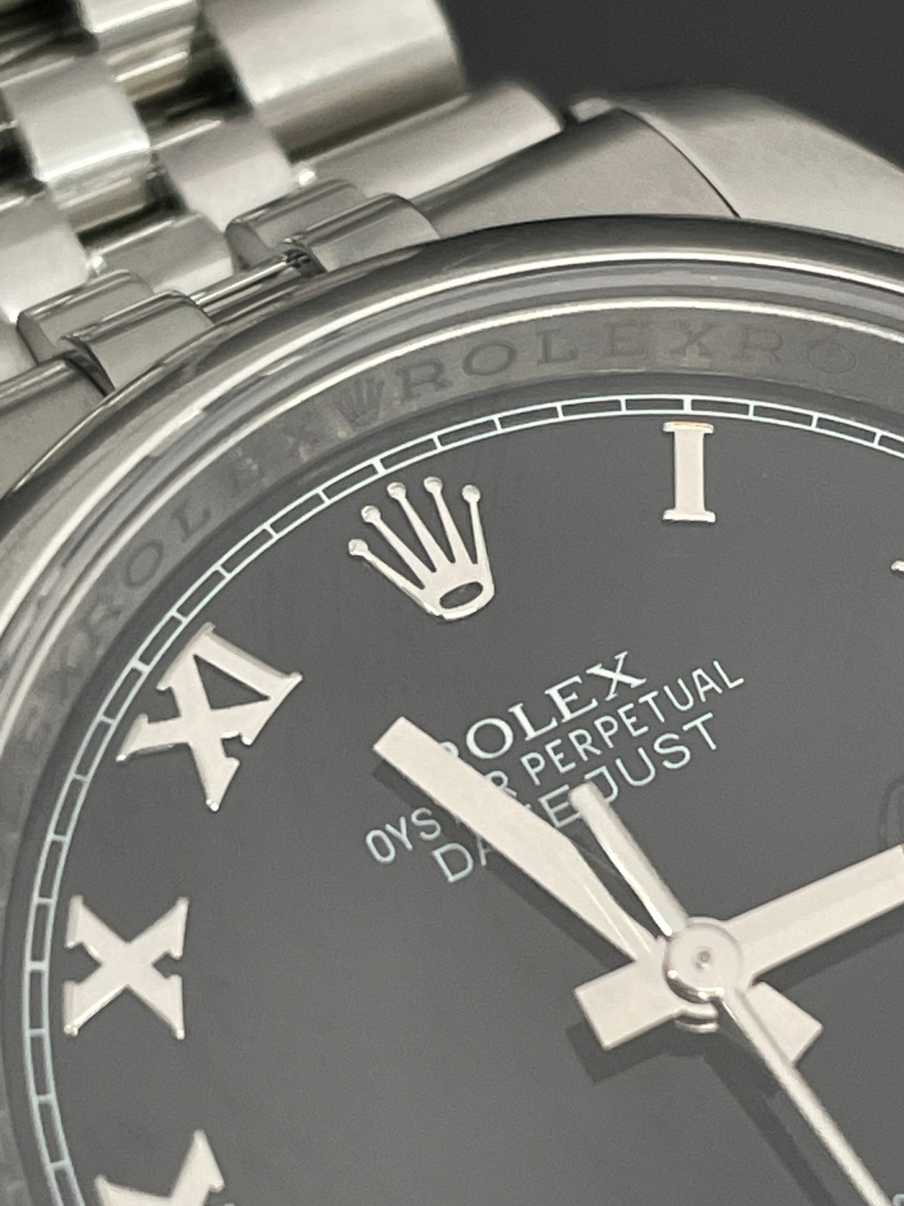 【送料無料】_ ROLEX_(ロレックス)_デイトジャスト _116200ブラックローマン_ ジュビリーブレス_中古品