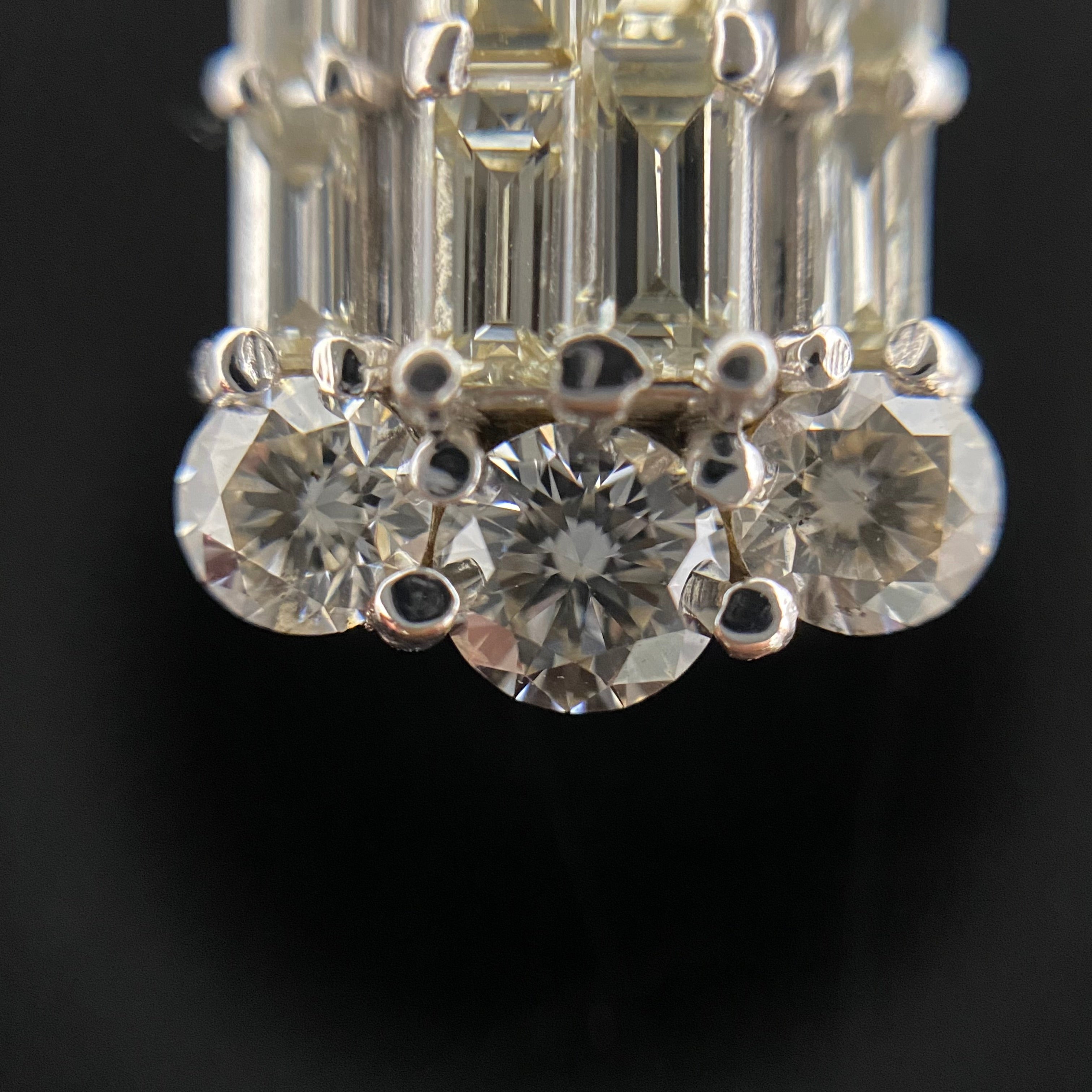 【送料無料】_ ノンブランド_ Pt900/Pt850_ダイヤモンドネックレス_ FD2.00ct/6.2g_ 中古品