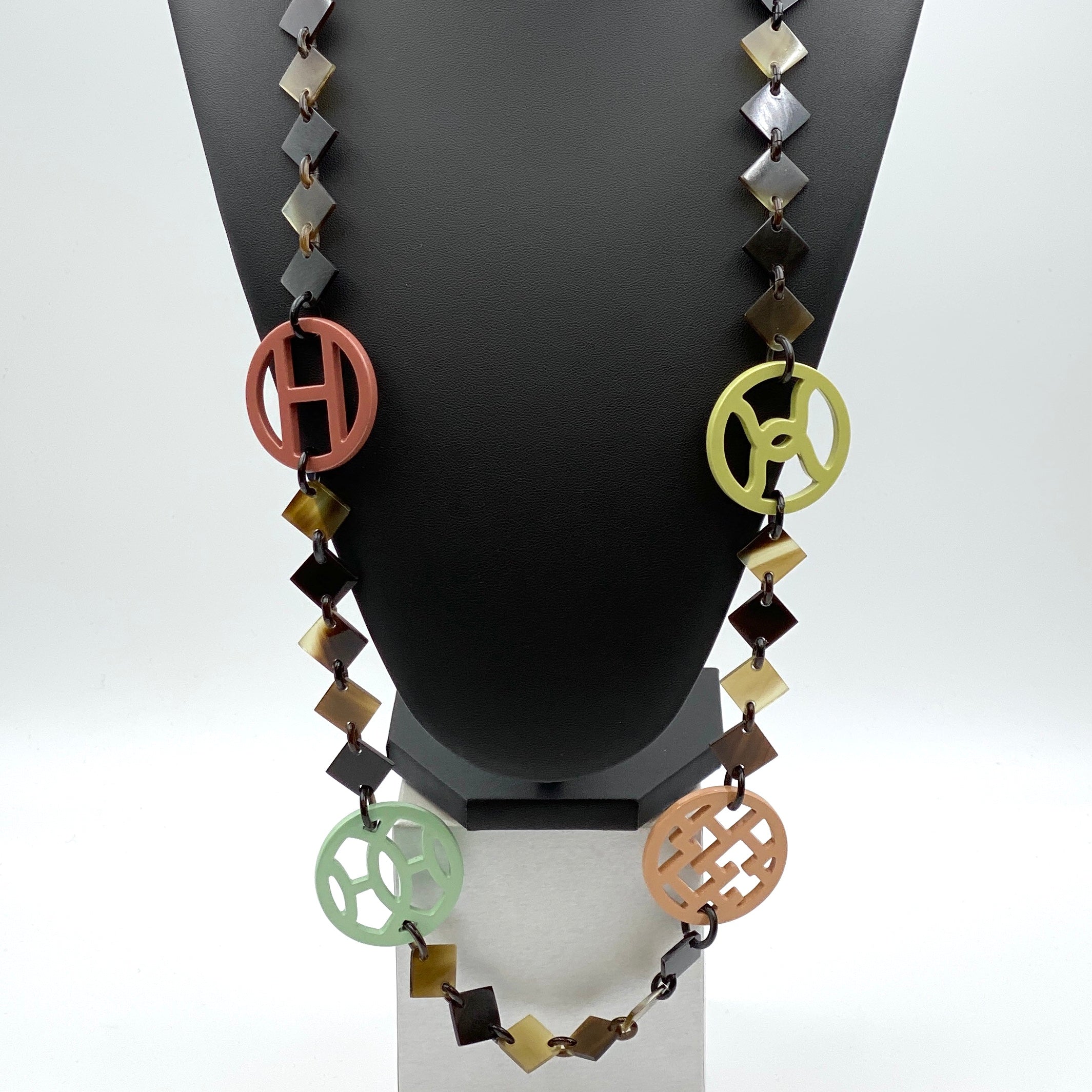 HERMES_(エルメス)_DIVAバッファローホーン _ロングネックレス_中古品