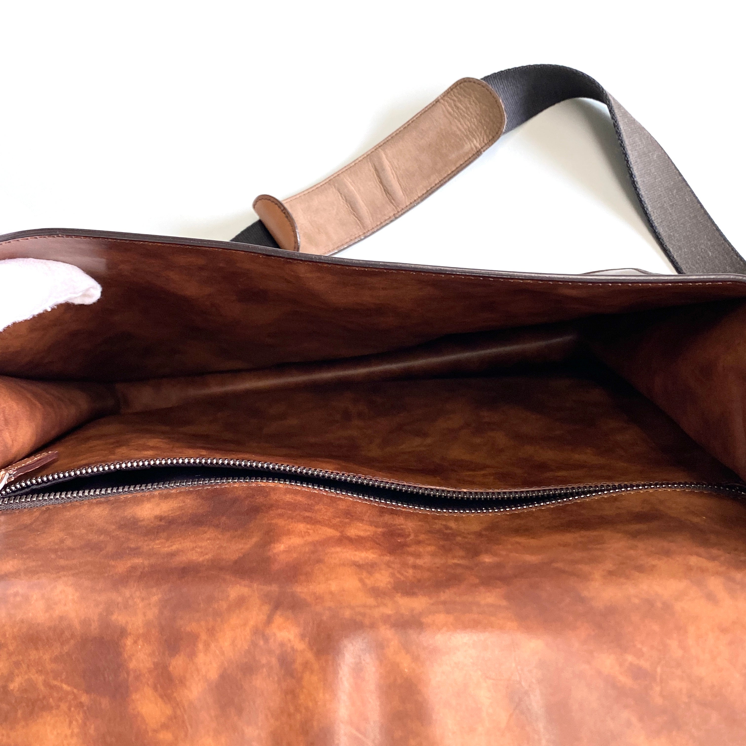 Berluti_(ベルルッティ)_ランスウシオン _スクリットレザー_カリグラフィ_ メッセンジャーバッグ_ 中古品