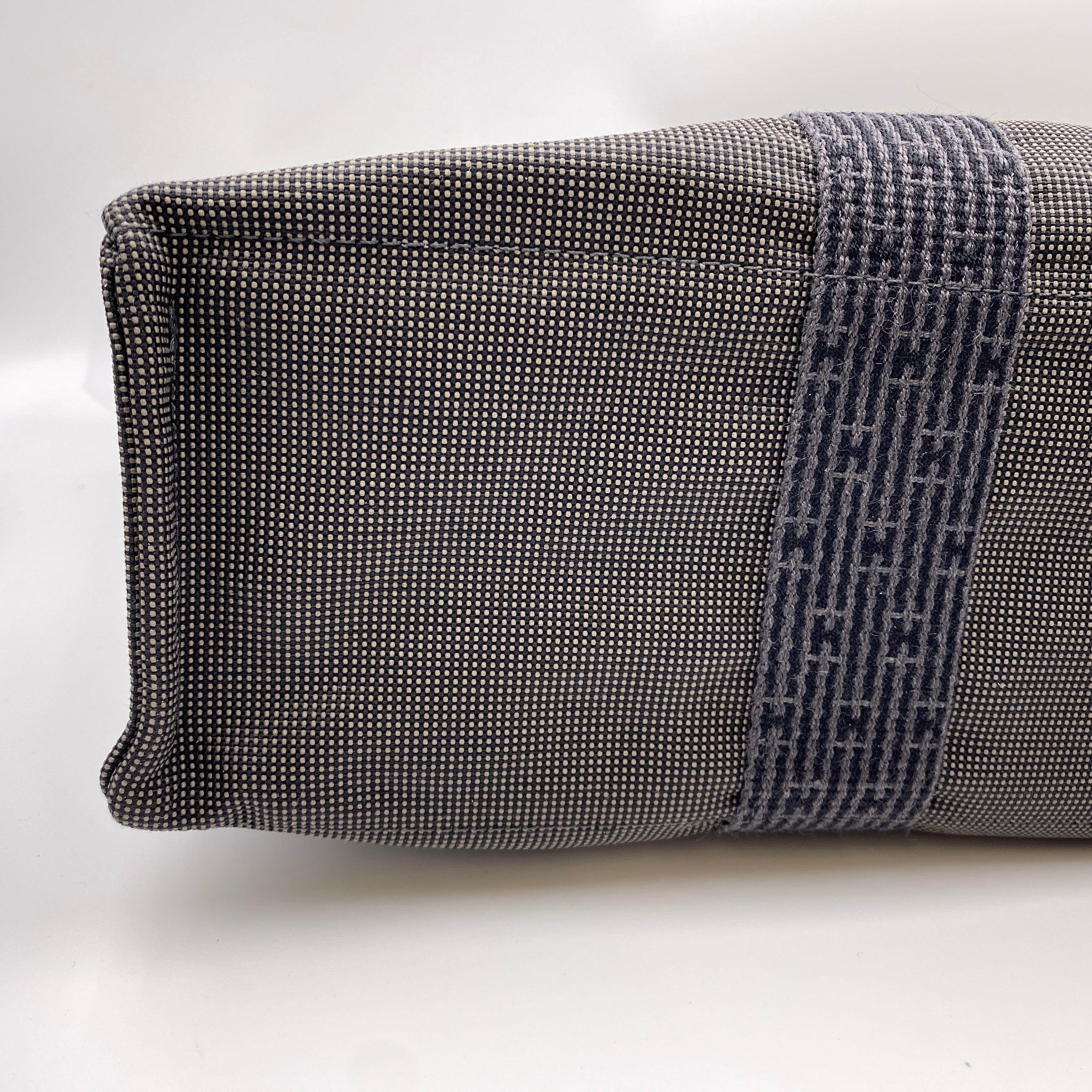 【送料無料】_ HERMES_(エルメス)_エールライン トート MM _キャンバス グレー_ 中古品