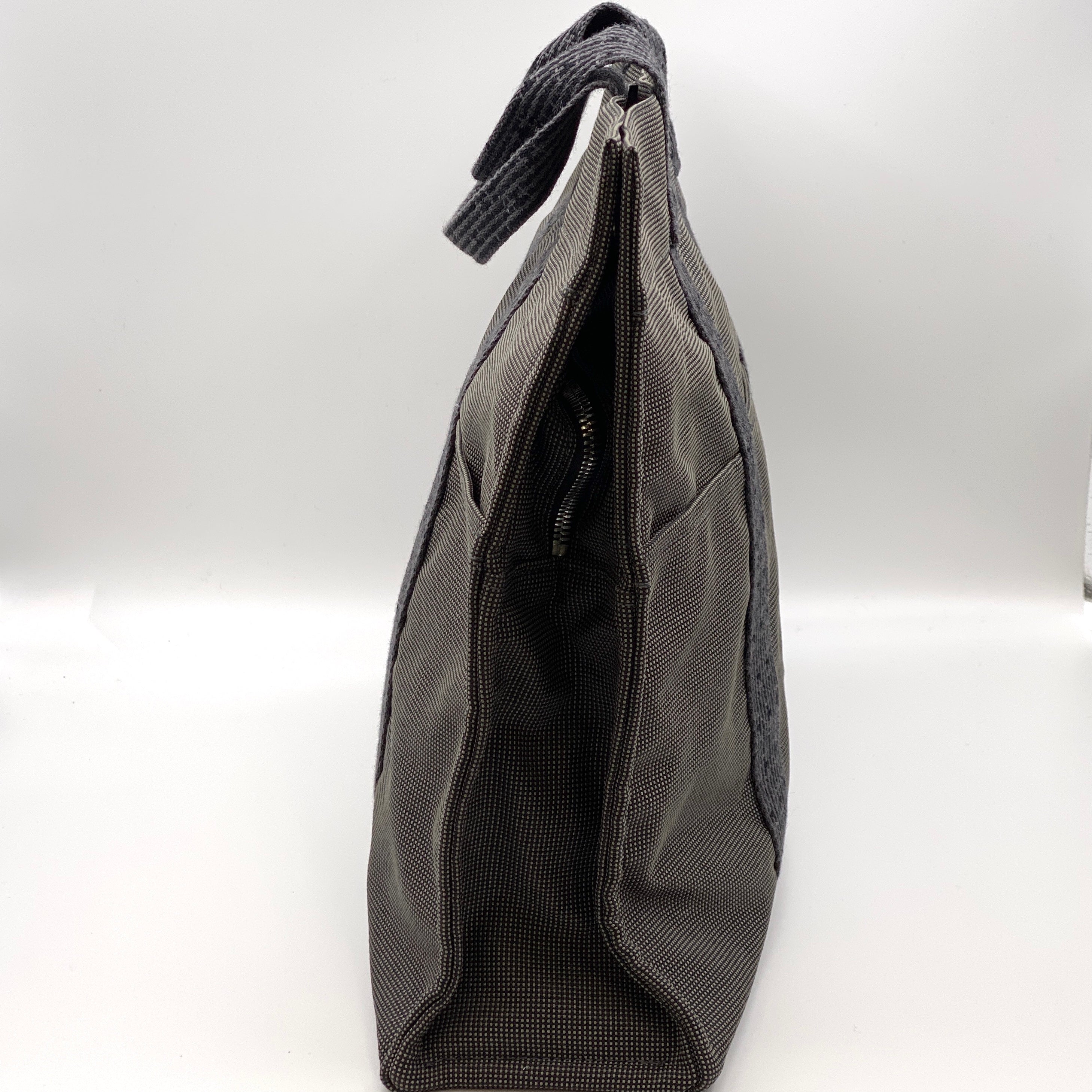 【送料無料】_ HERMES_(エルメス)_エールライン トート MM _キャンバス グレー_ 中古品