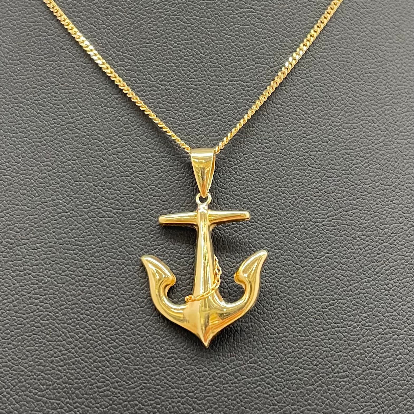 ノンブランド _K18碇モチーフ _ペンダントネックレス_ 5.0g/40cm_ 中古品