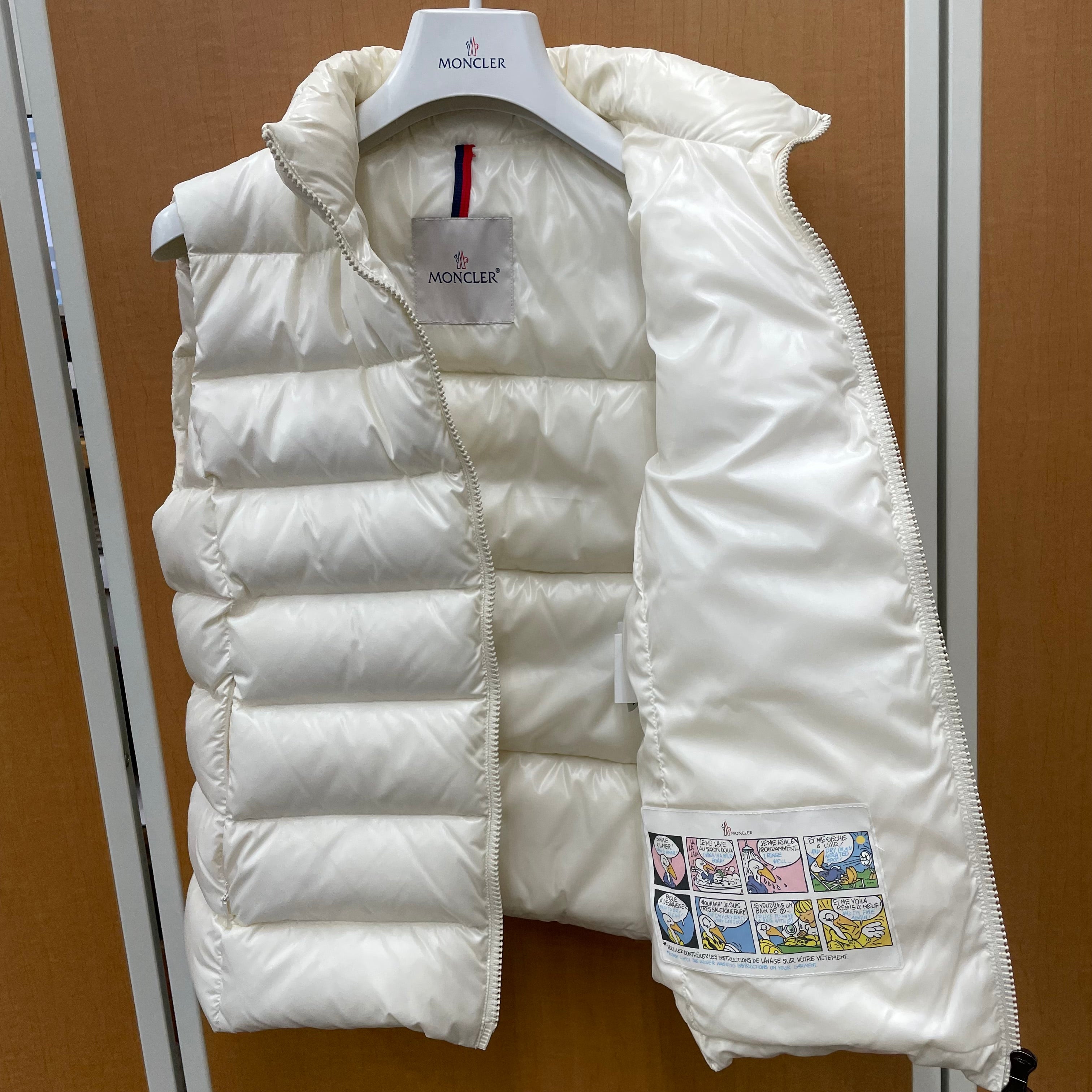 MONCLER_（モンクレール）_レディス用ダウンベスト_GHANY GILET _ホワイト サイズ＃1 _中古品