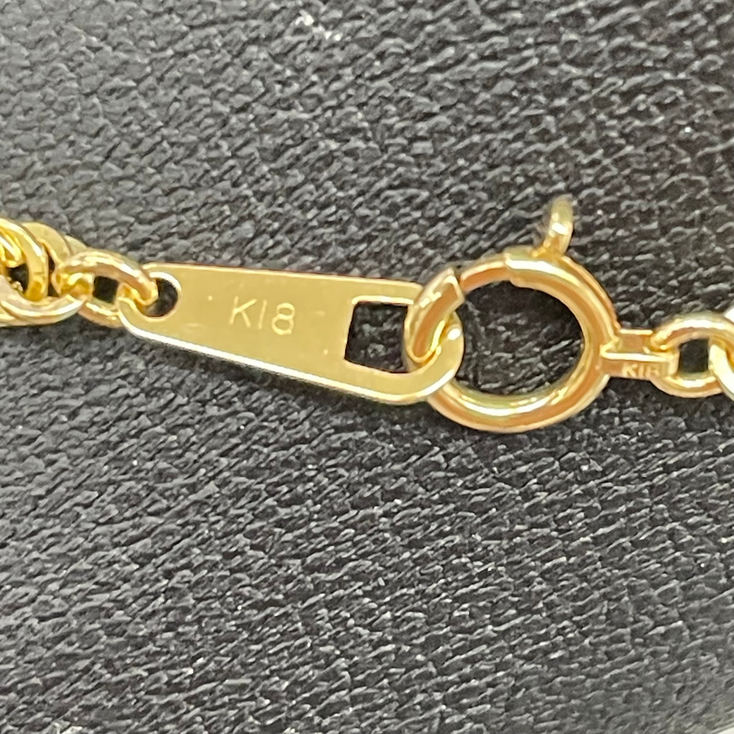 ノンブランド _ロープネックレス _K18/6.6g/3.1mm幅/55cm_ 中古品