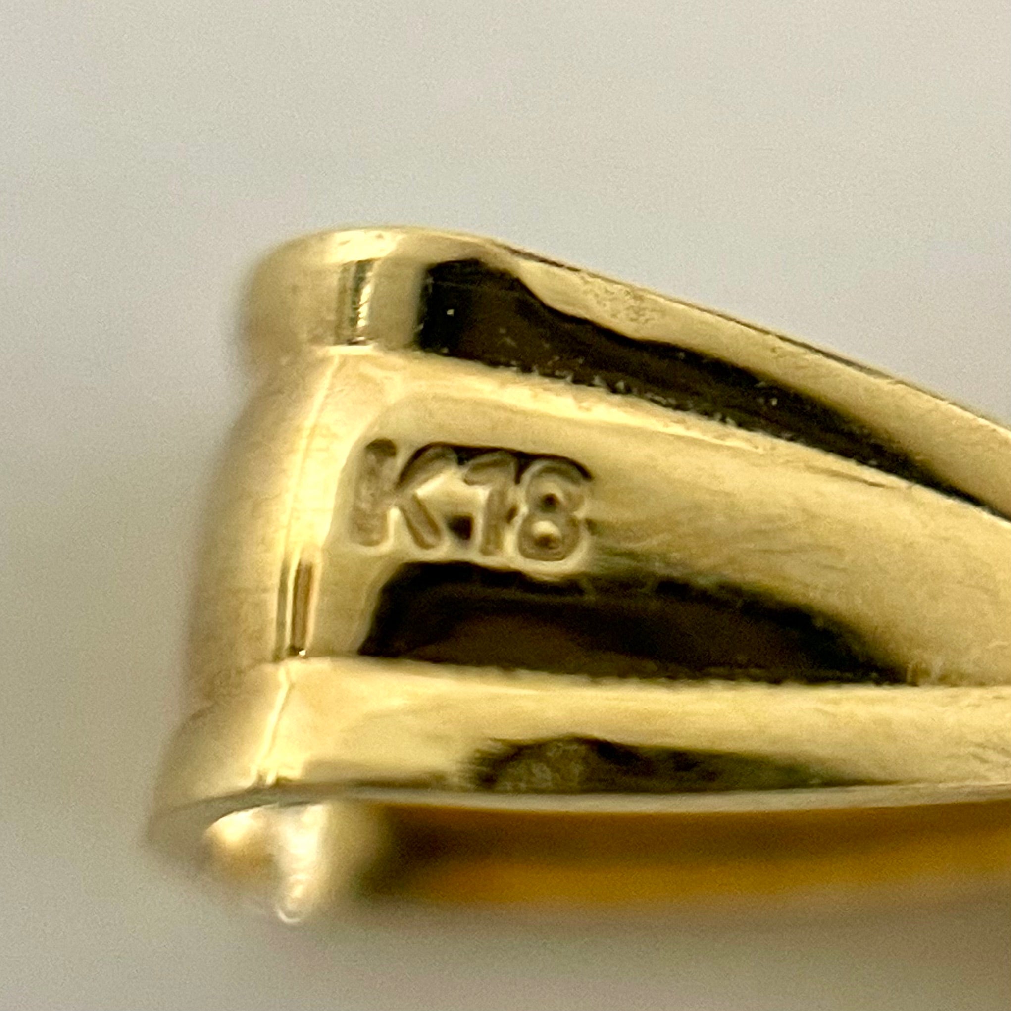 ノンブランド _ゴールドバー（金塊）モチーフ_K18ペンダントトップ_ 中古品