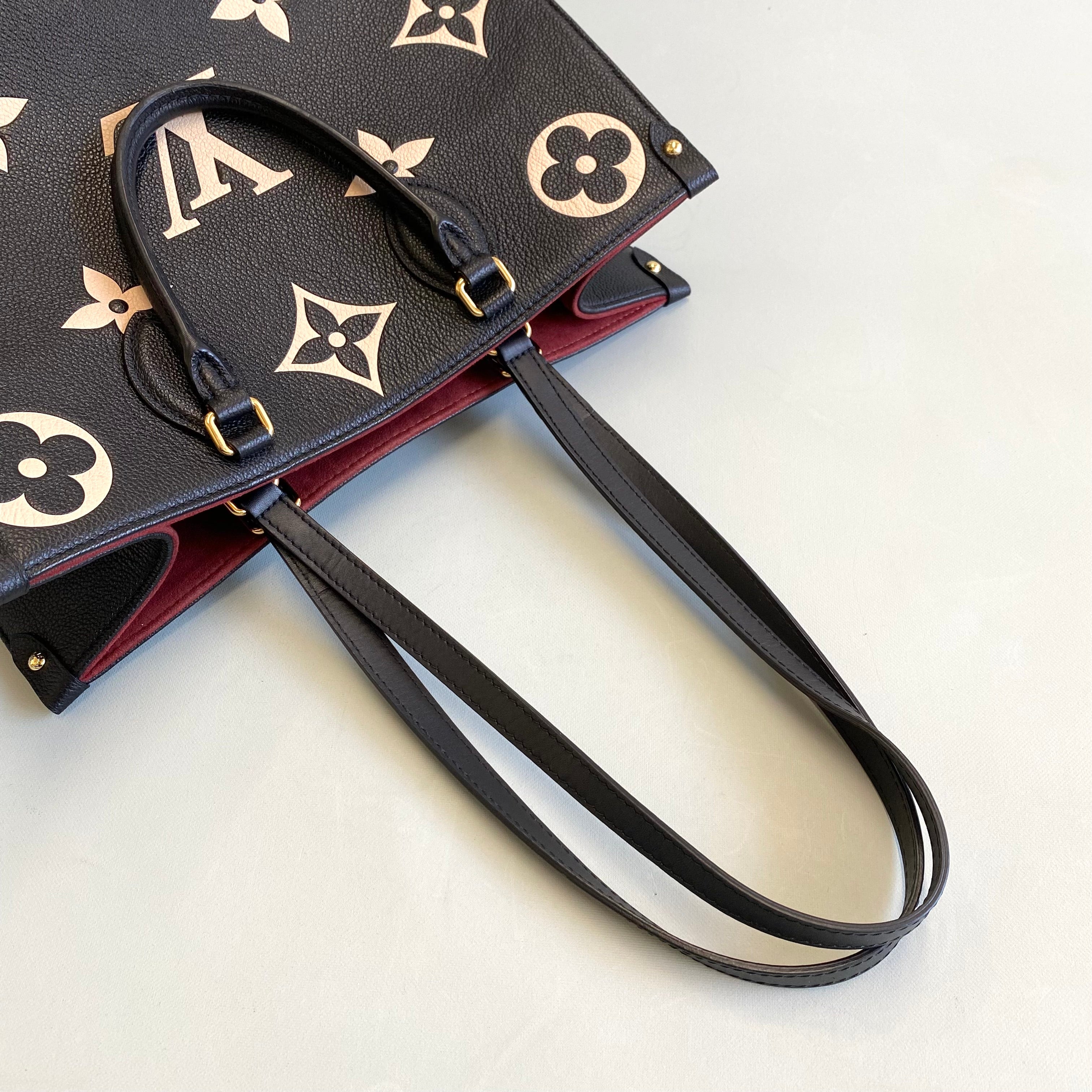LOUIS VUITTON_（ルイヴィトン）_M45495 オンザゴーMM _ブラック/ベージュ _中古品