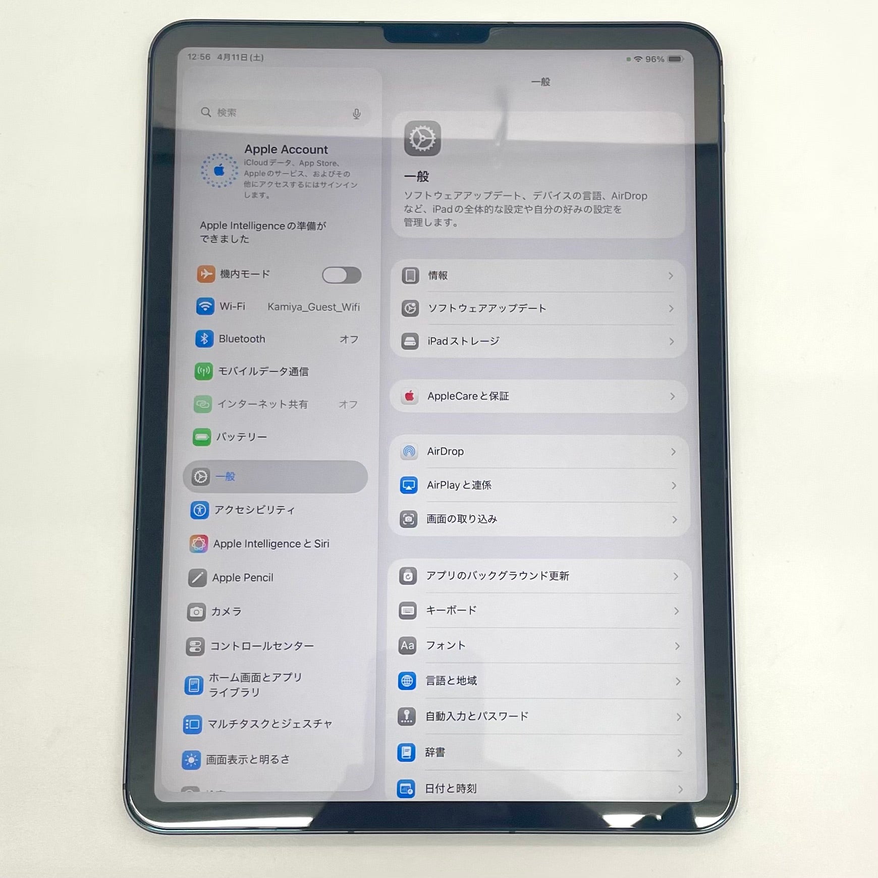 Apple（アップル）_ iPad Pro 11インチ（第3世代）A2459_512GB Wi-Fi+Cellular _スペースグレイ_ 中古品