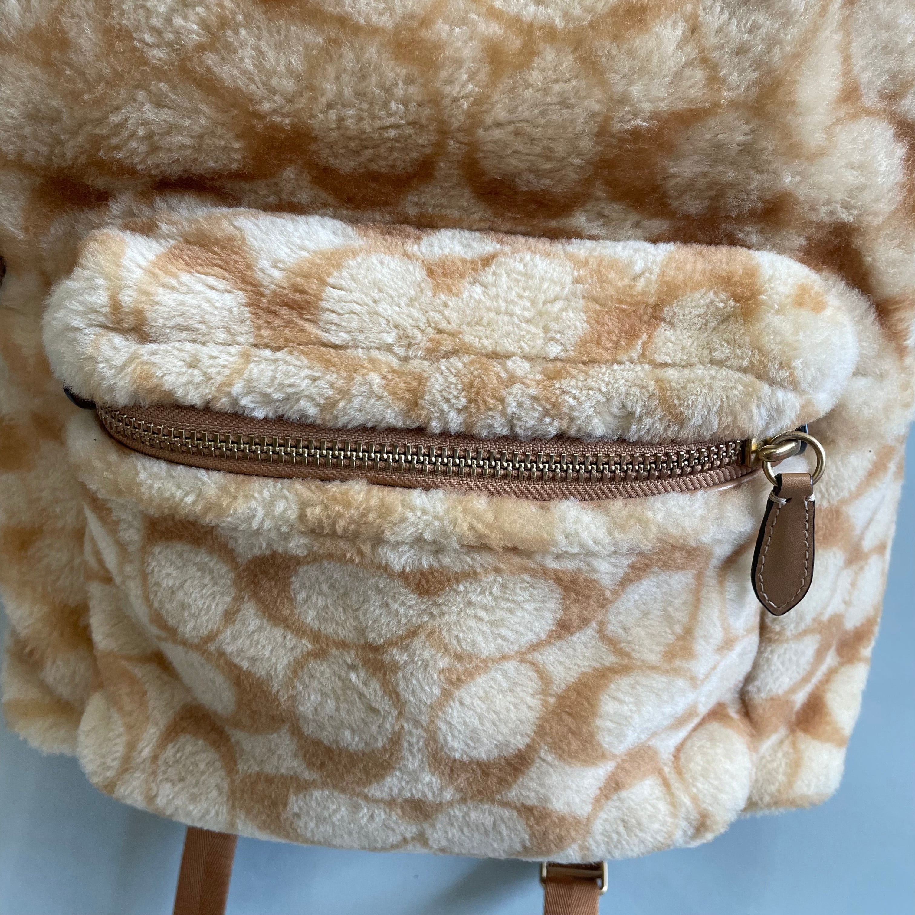 COACH_（コーチ）CC079_チャーター バックパック・_シグネチャー シアリング_中古品