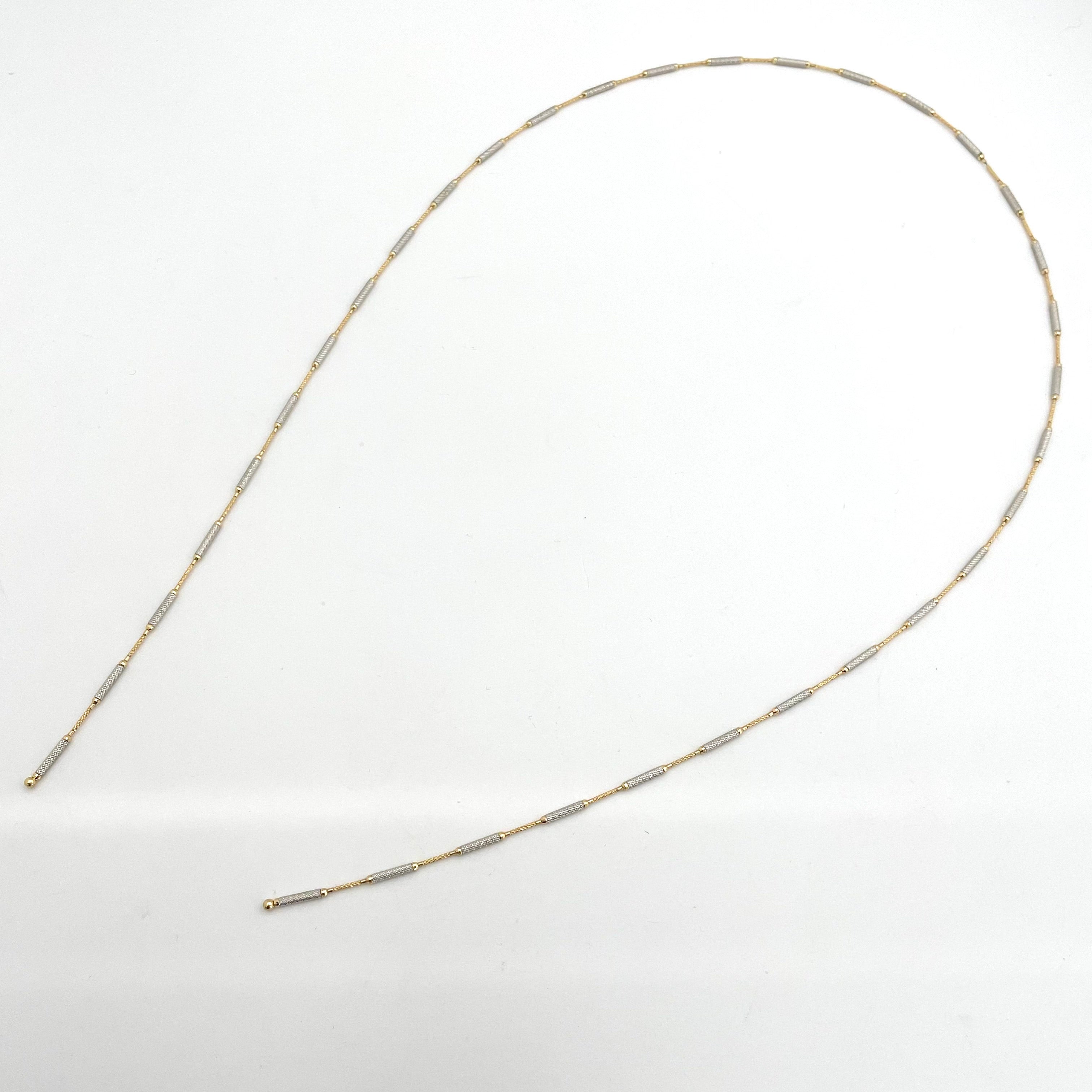 ノンブランド _K18マグネット式 _バングル/ネックレス_70cm／_中古品