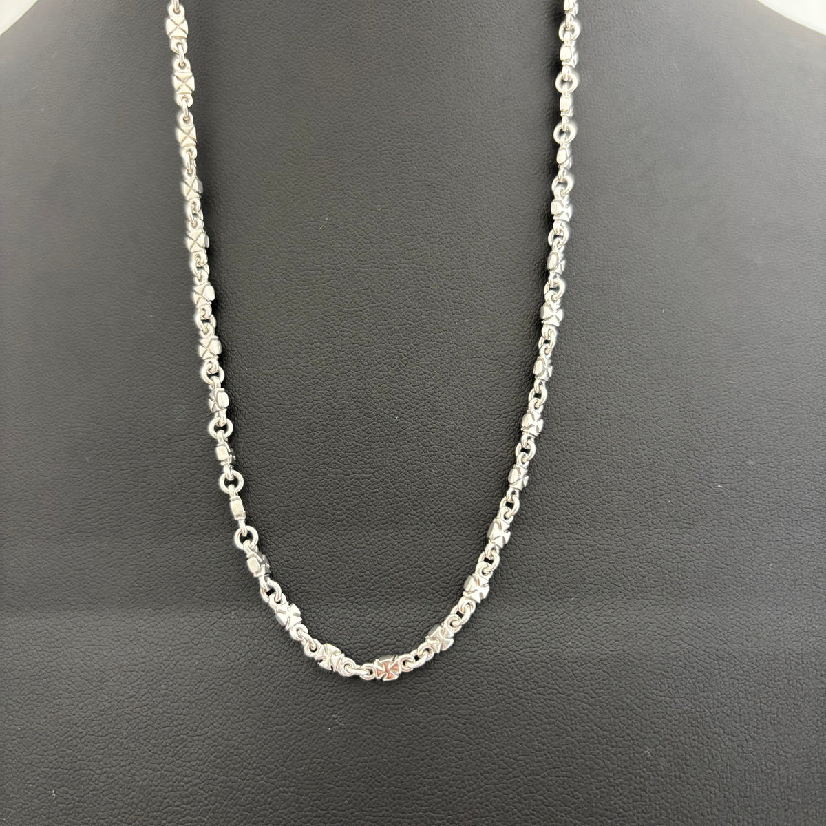 Loree Rodin_（ローリーロドキン）_クロスリンクチェーン_ネックレス 18K/18.1g/40cm_ 中古品