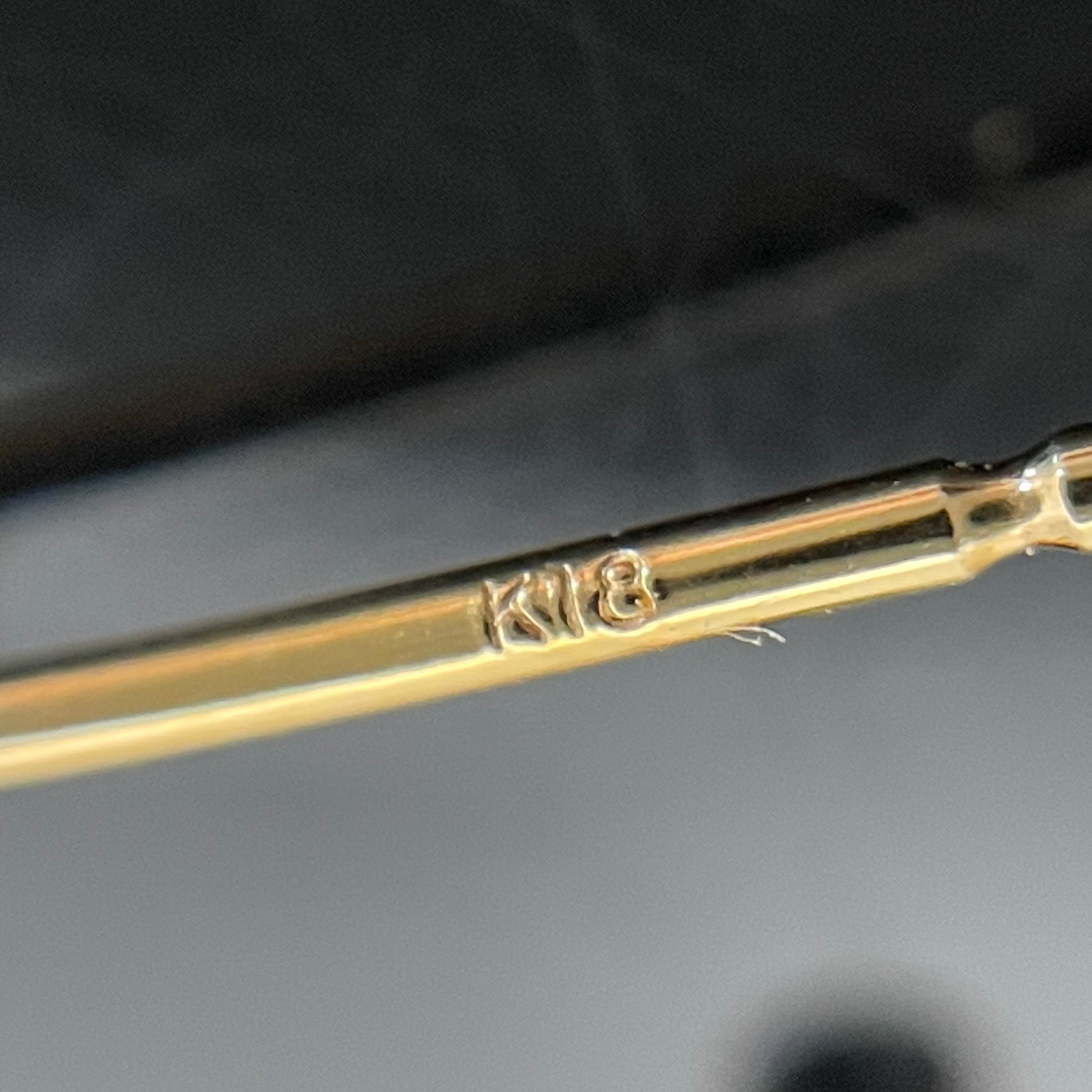 ノンブランド _K18デザインピアス _5g（キャッチ込み）_中古品