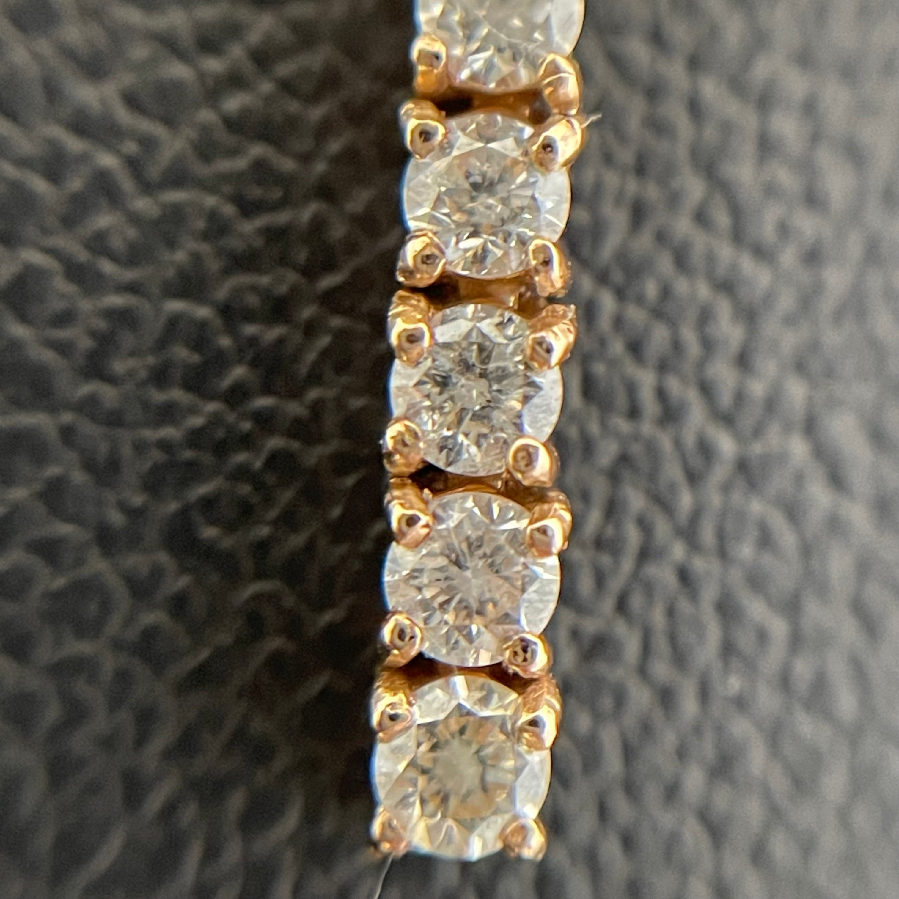 ノンブランド _K18RG/FD0.20ct/2.2g/44cm_ダイヤモンドネックレス_中古品
