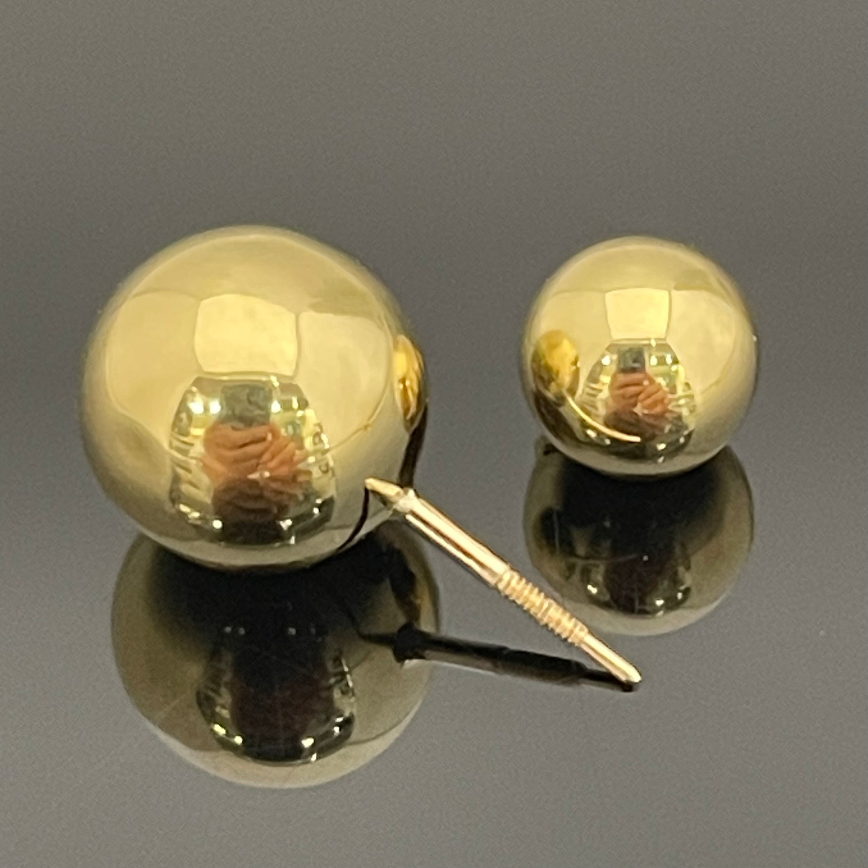 ノンブランド _W丸玉リバーシブルピアス_ K18/3.9g/7.9-10.9ミリ _中古品