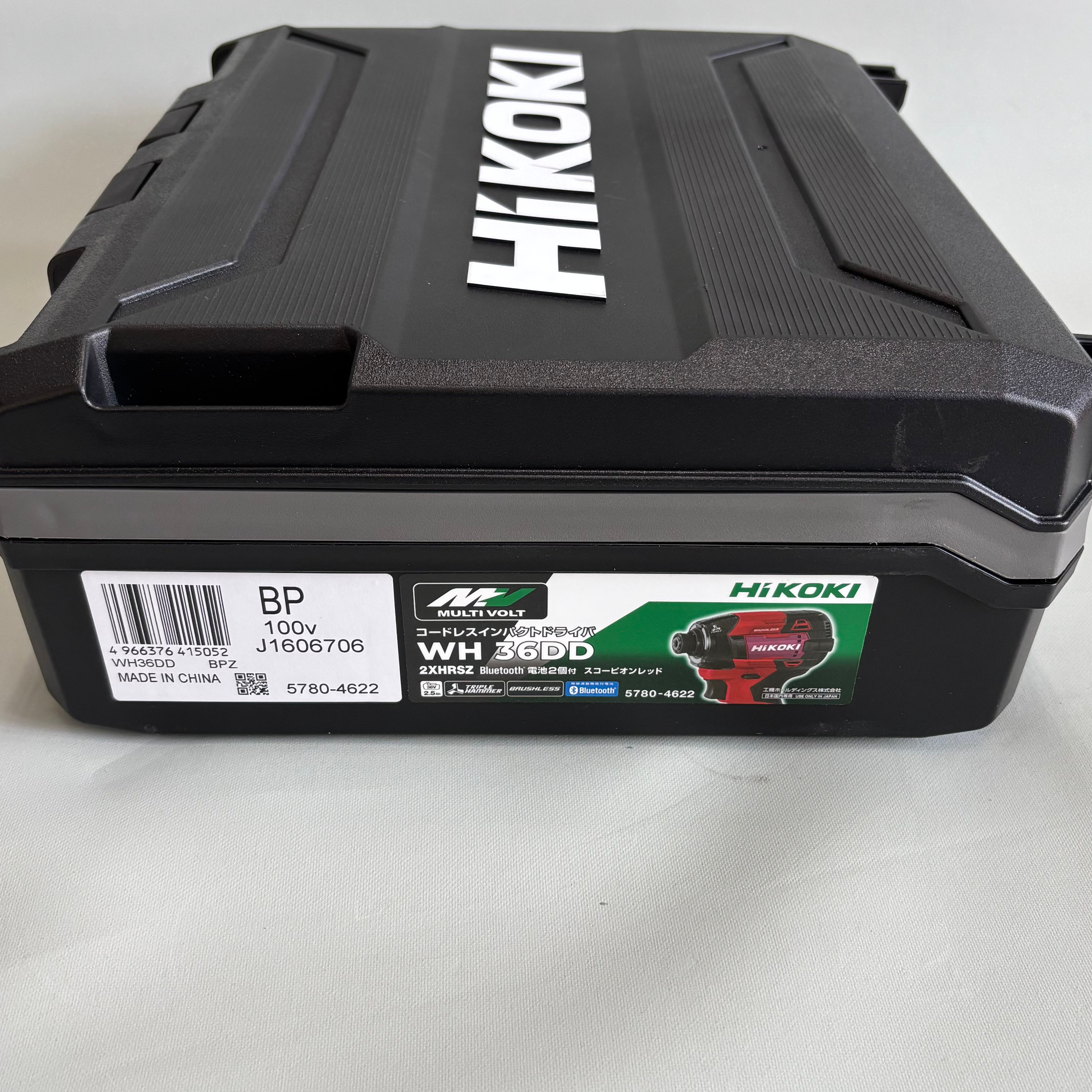 HiKOKI_（ハイコーキ）_コードレスインパクトドライバ _WH36DD2XHRSZ_ スコーピオンレッド _36Vバッテリ2個/充電器付き _未使用品