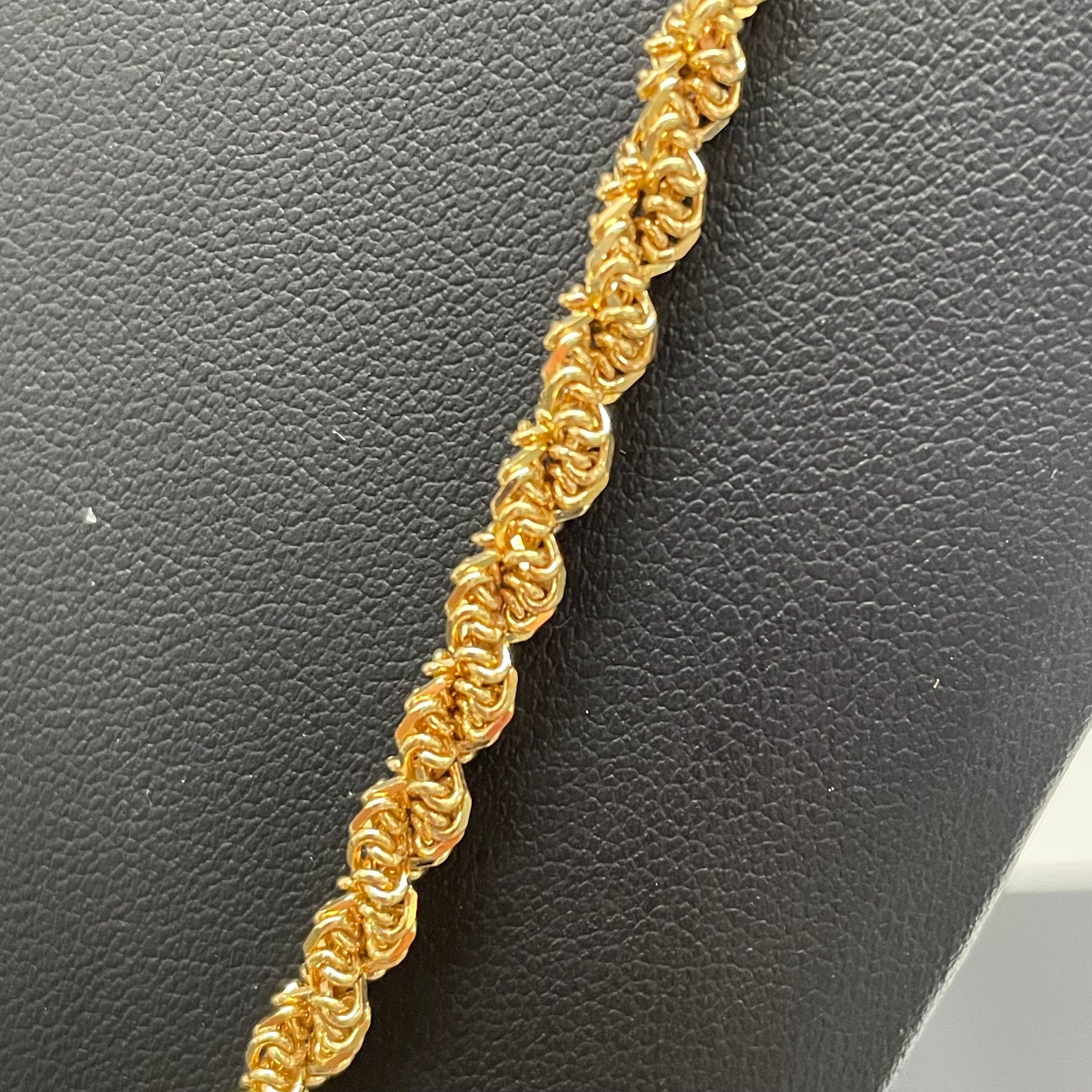 ノンブランド _ロープネックレス _K18/59.６g/80cm _中古品