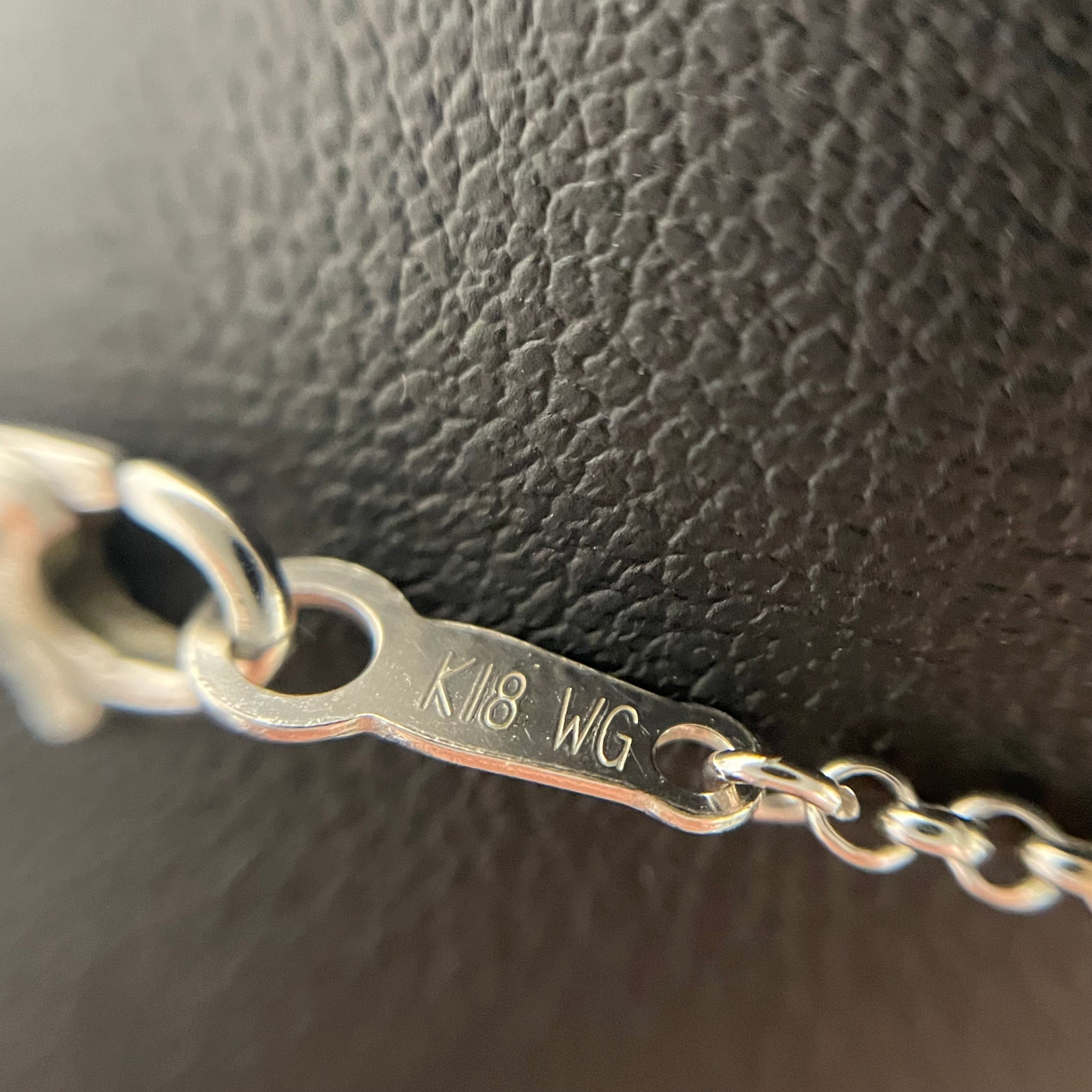 ノンブランド _ベビーパール _ペンダントネックレス_K18WG/60cm/15.6g_中古品