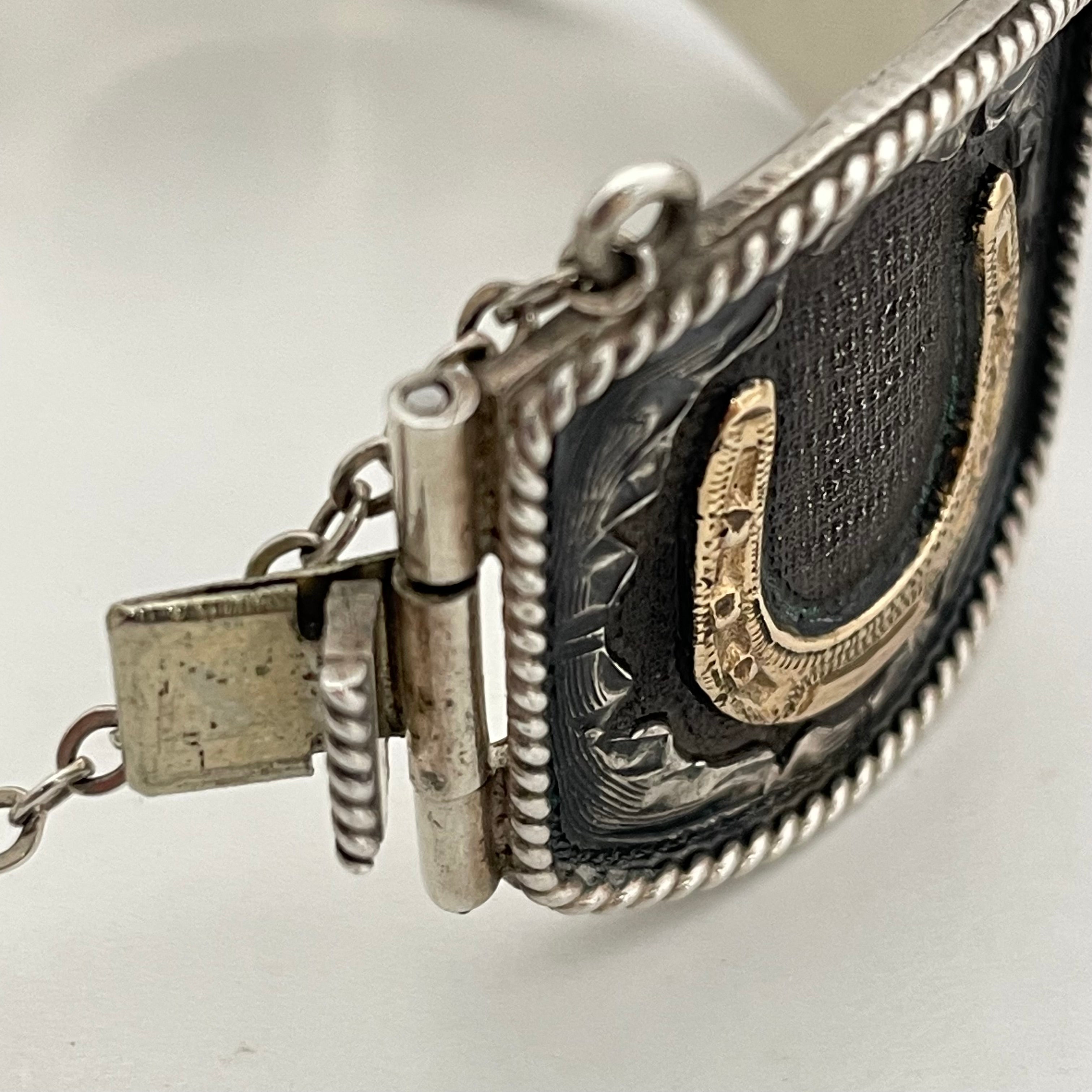 VOGT_（ボグト）_スターリングシルバー/14K _ウエスタンバングル _69g／17.5cm _中古品