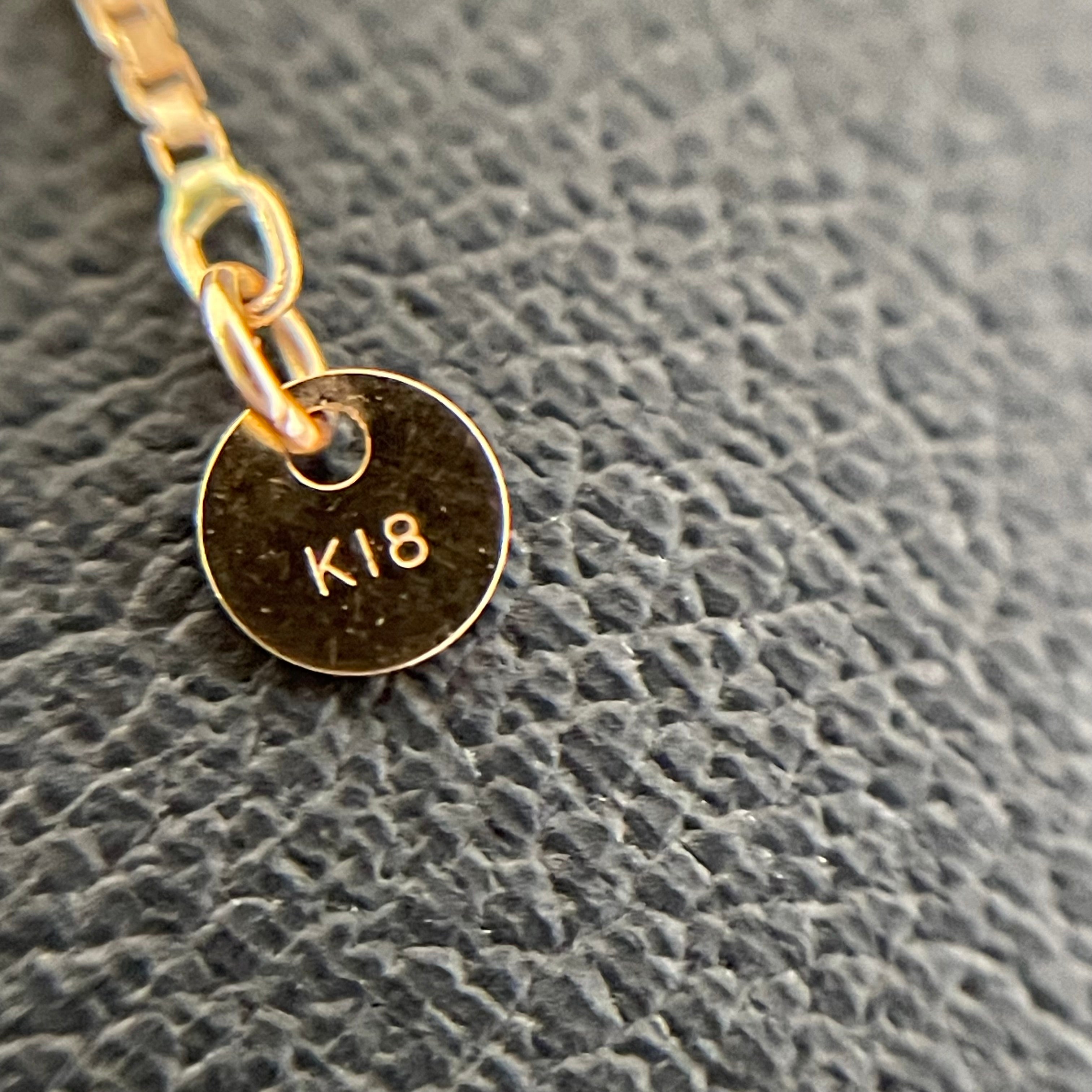 ノンブランド _K18RG/FD0.20ct/2.2g/44cm_ダイヤモンドネックレス_中古品