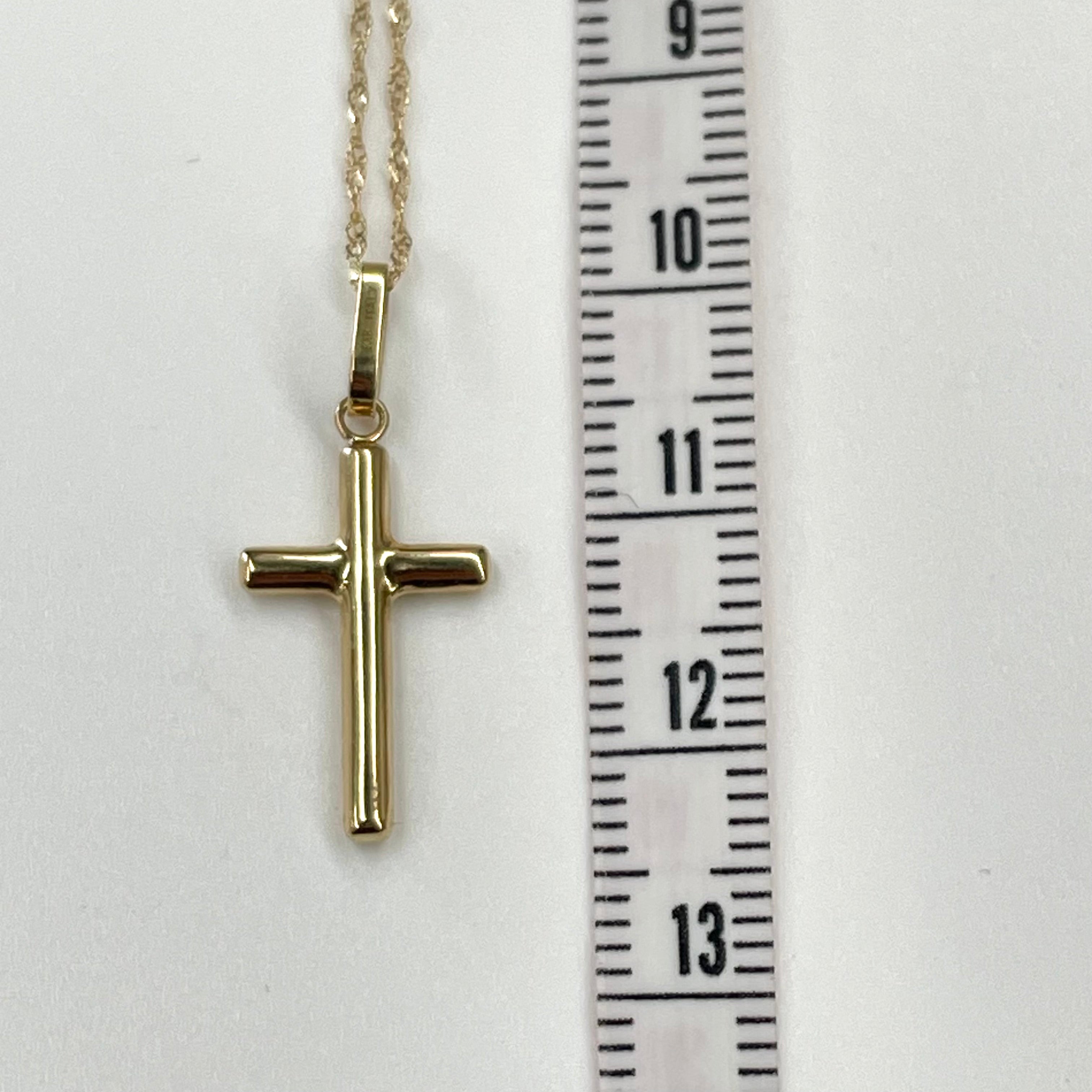 ノンブランド _K18/1.2g/41cm _クロスペンダントネックレス_中古品