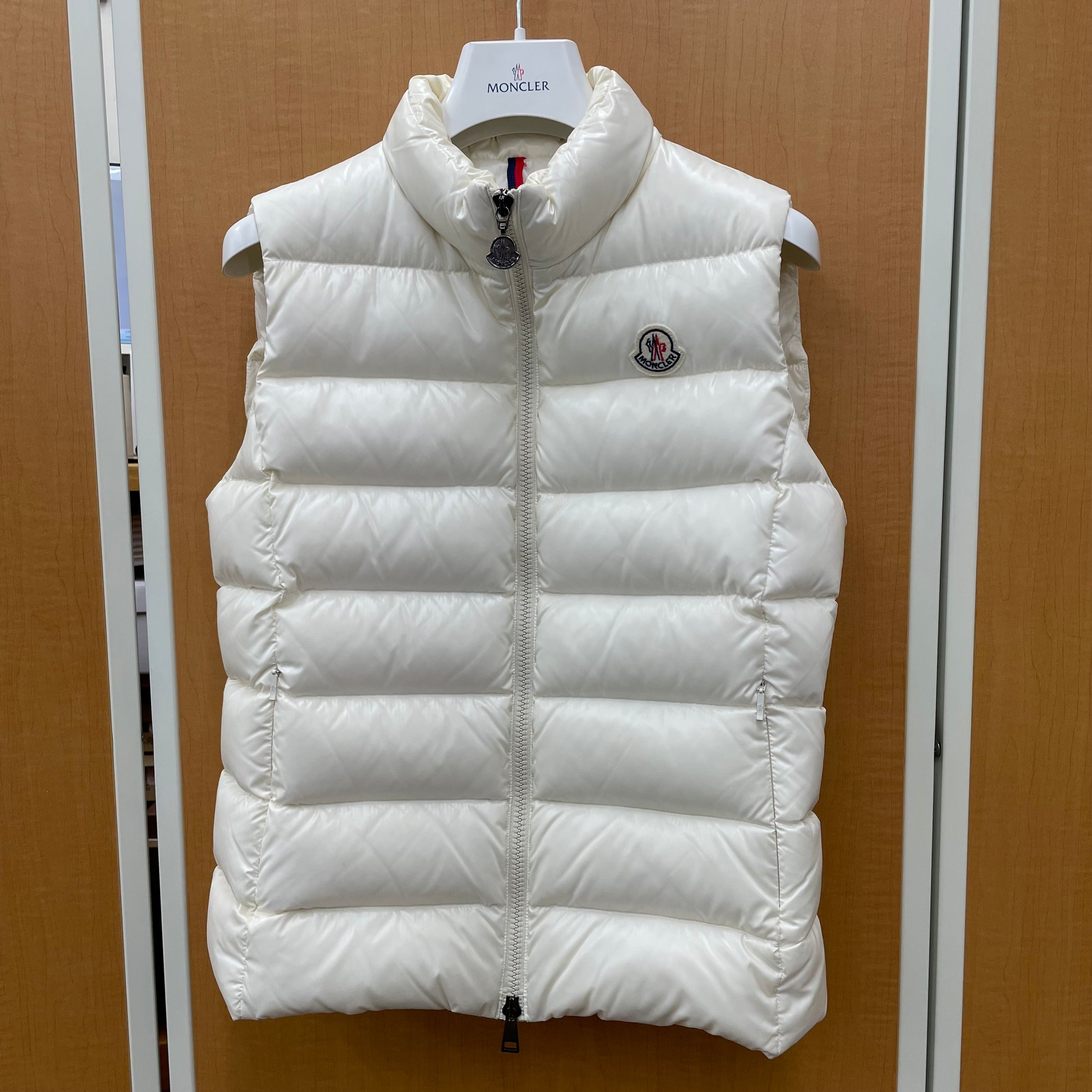 MONCLER_（モンクレール）_レディス用ダウンベスト_GHANY GILET _ホワイト サイズ＃1 _中古品
