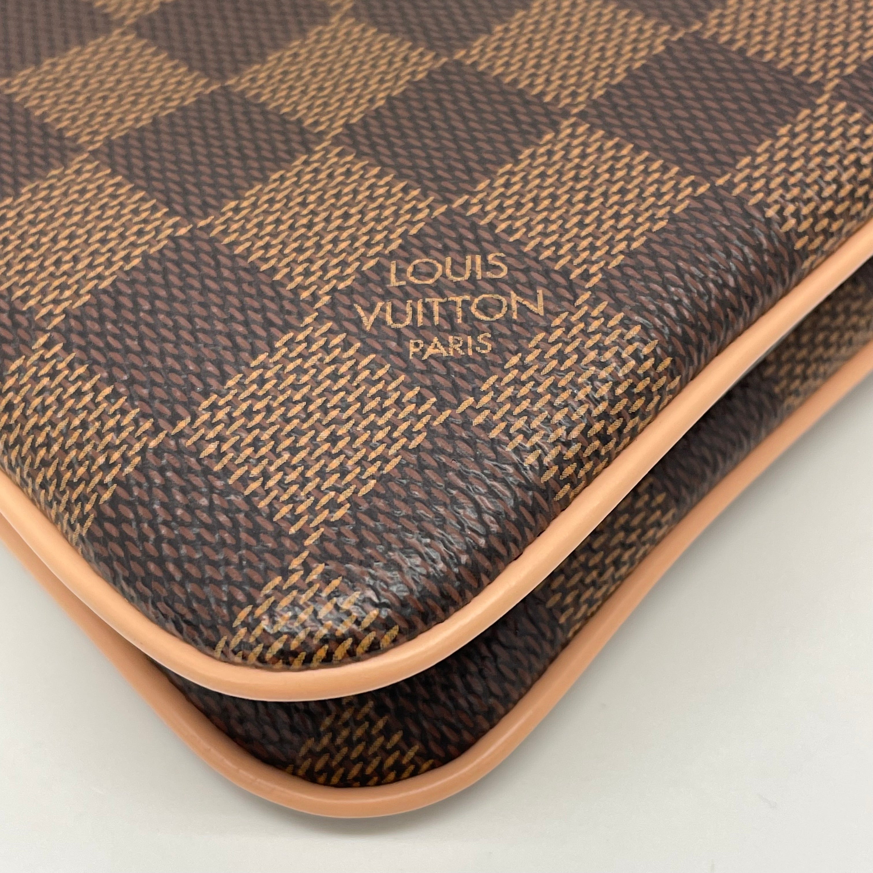 LOUIS VUITTON _（ルイヴィトン）_ダミエ エベヌ_ポシェット ドゥーブルジップ_N60254 _中古品