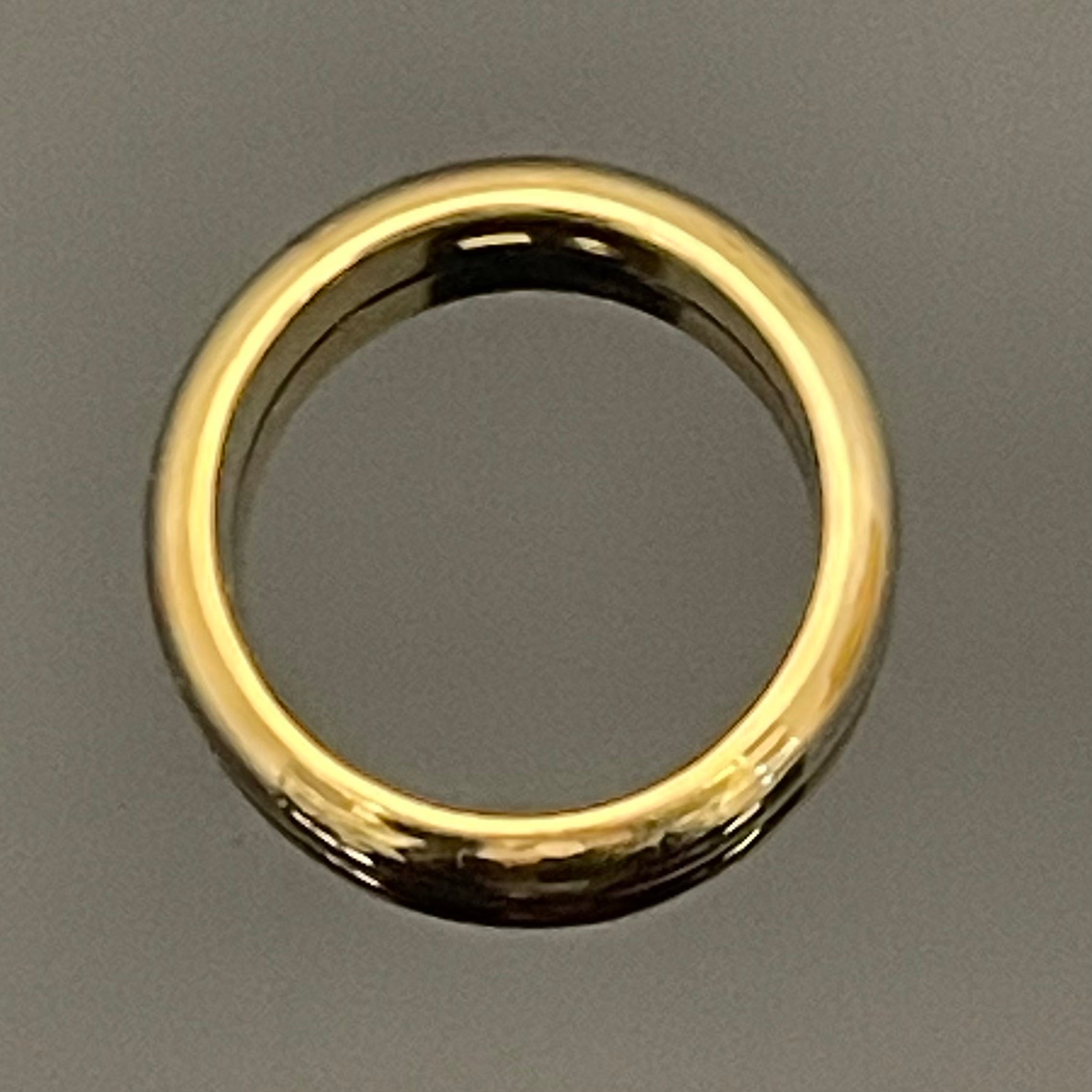 ノンブランド _K18甲丸リング（指輪）_12.1g/＃17号 _中古品