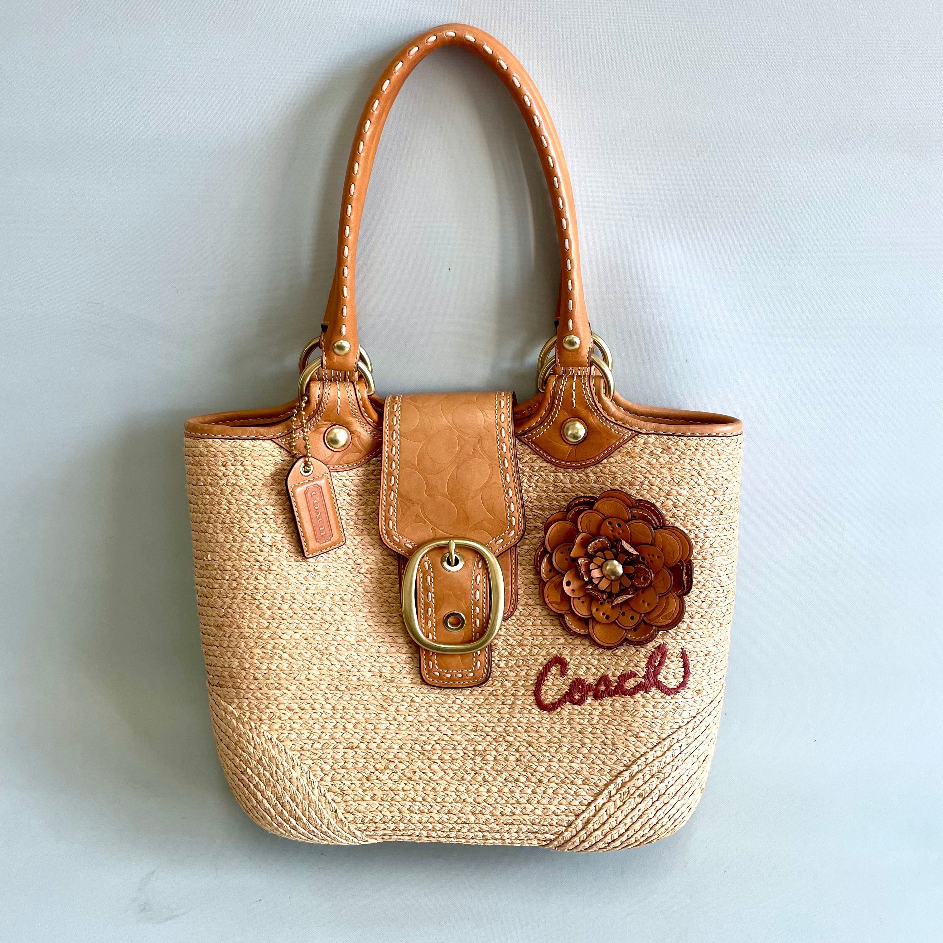 COACH（コーチ）_ブリーカー ストロー_ かごバッグ 11798 _中古品