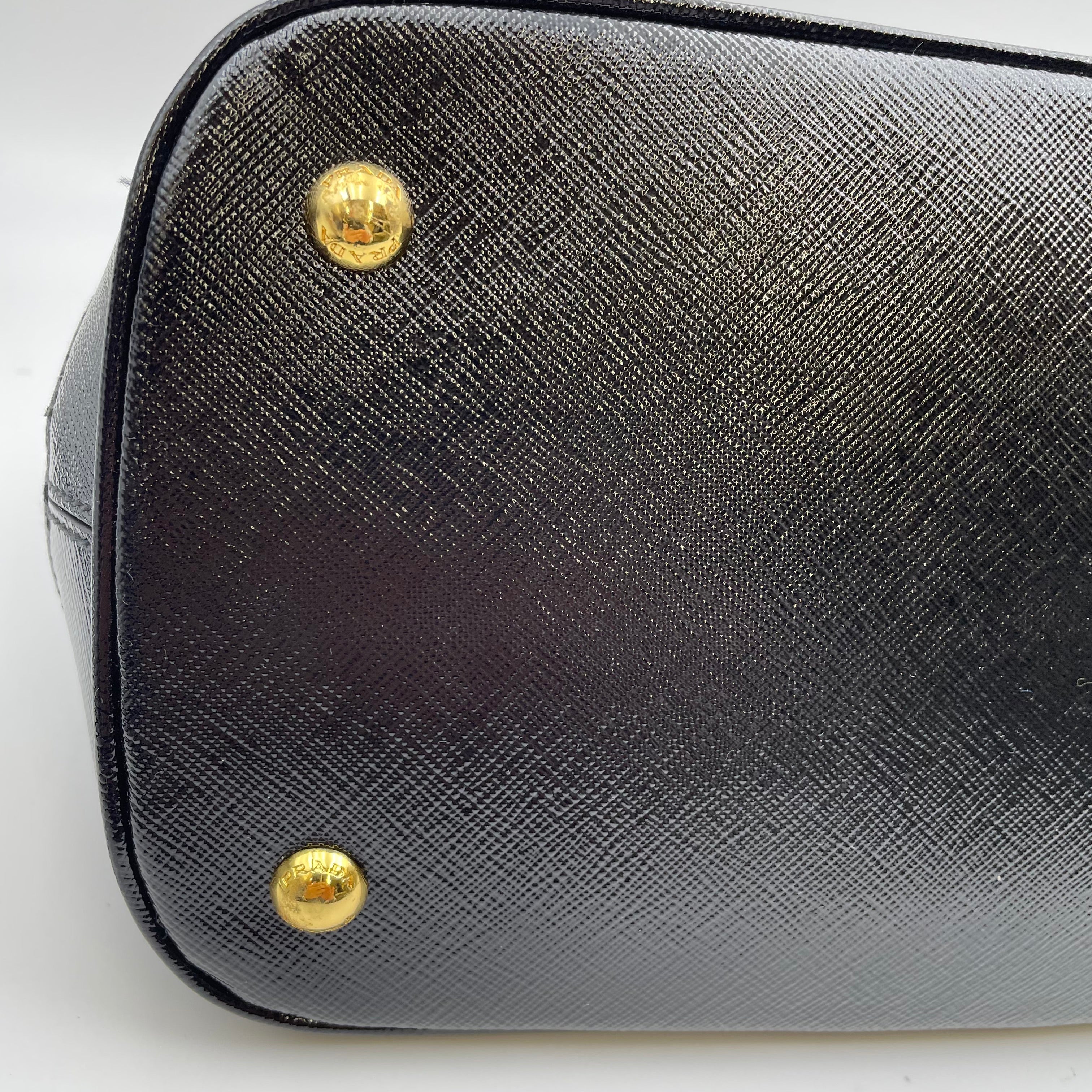 PRADA_（プラダ）_ナイロンxサフィアーノレザー_ハンドバッグ_ BL847B（黒）_中古品