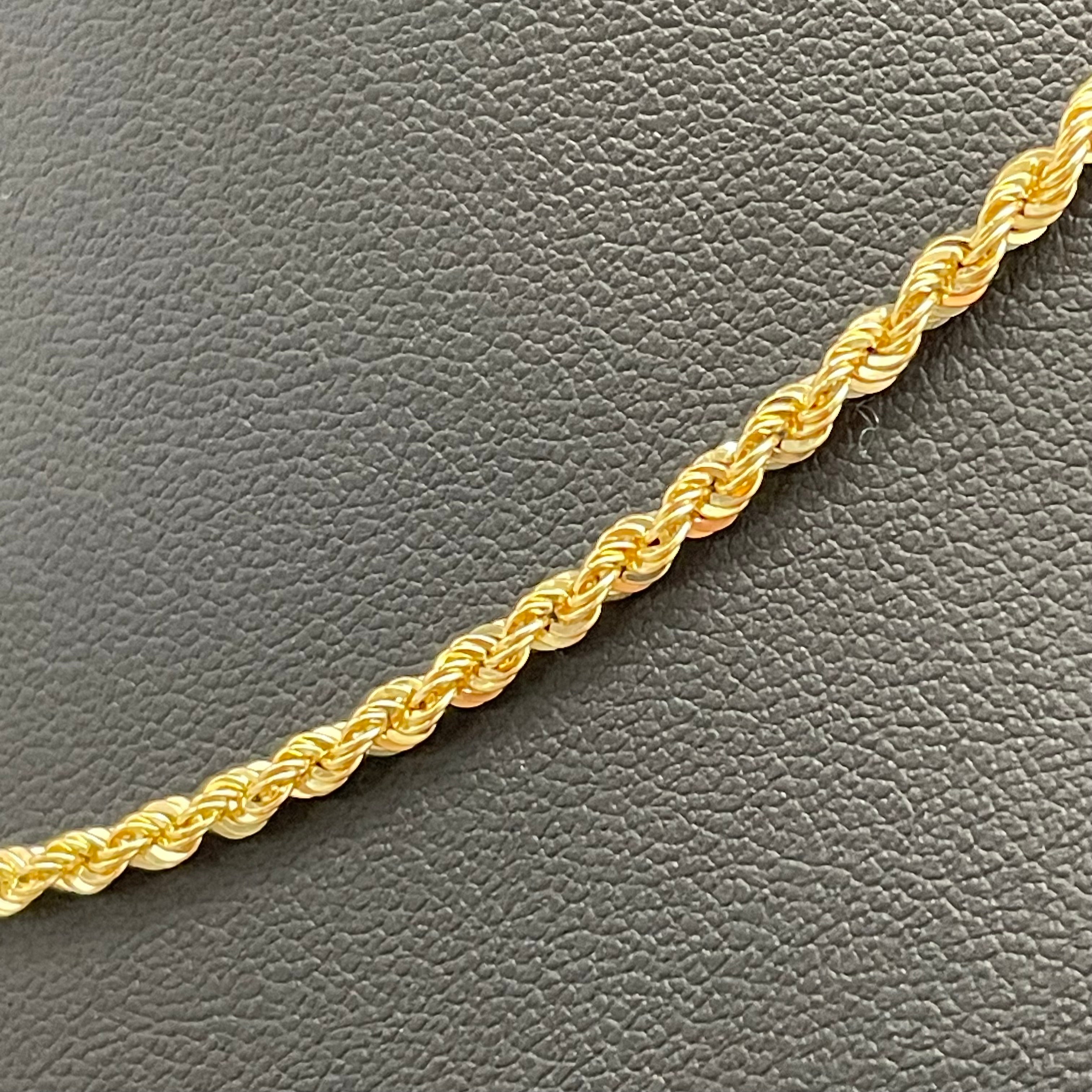 ノンブランド_ ロープネックレス_ K18/3.7g/45cm_ 中古品