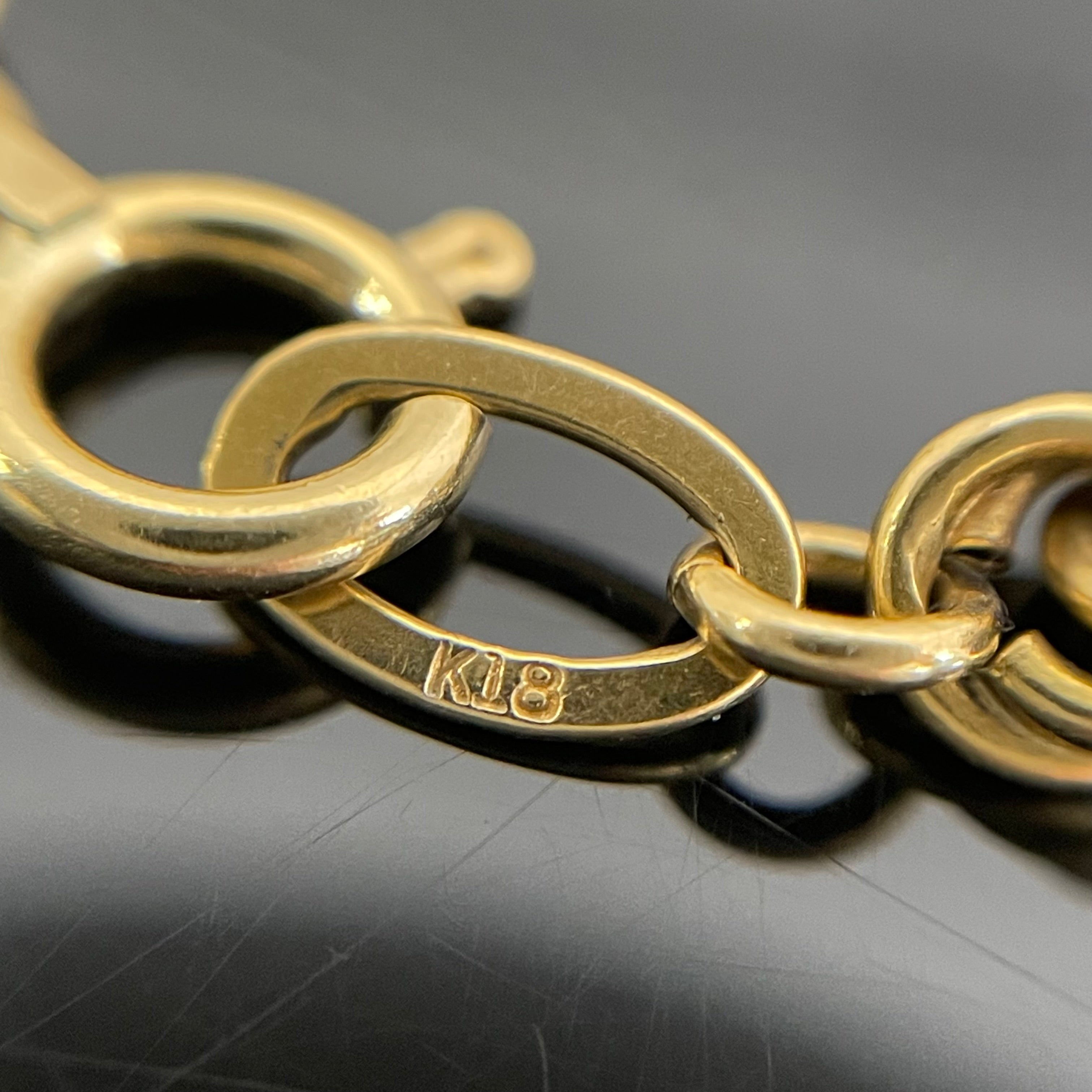 ノンブランド _K18ロープブレスレット_ 7.6g／19cm _中古品