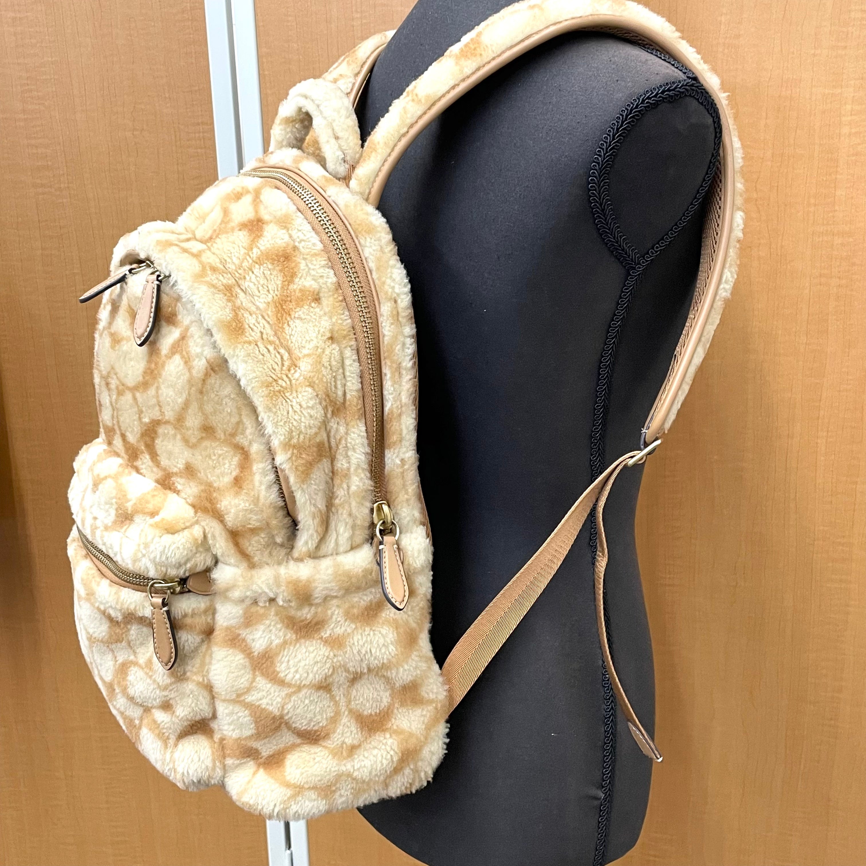 COACH_（コーチ）CC079_チャーター バックパック・_シグネチャー シアリング_中古品