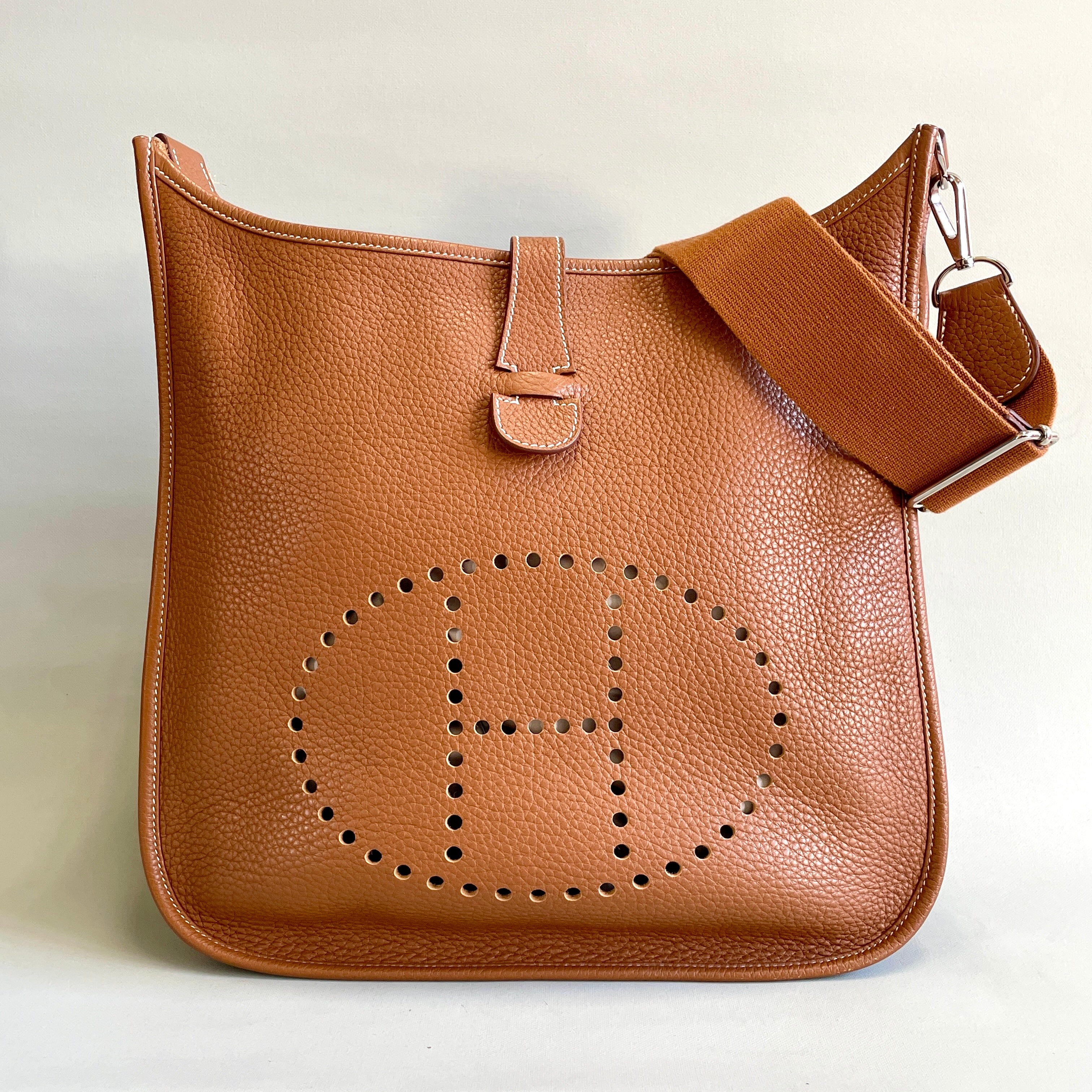 HERMES_（エルメス）_エヴリン3GM _トリヨンクレマンス _ゴールド／シルバー金具 □N刻印 _中古品