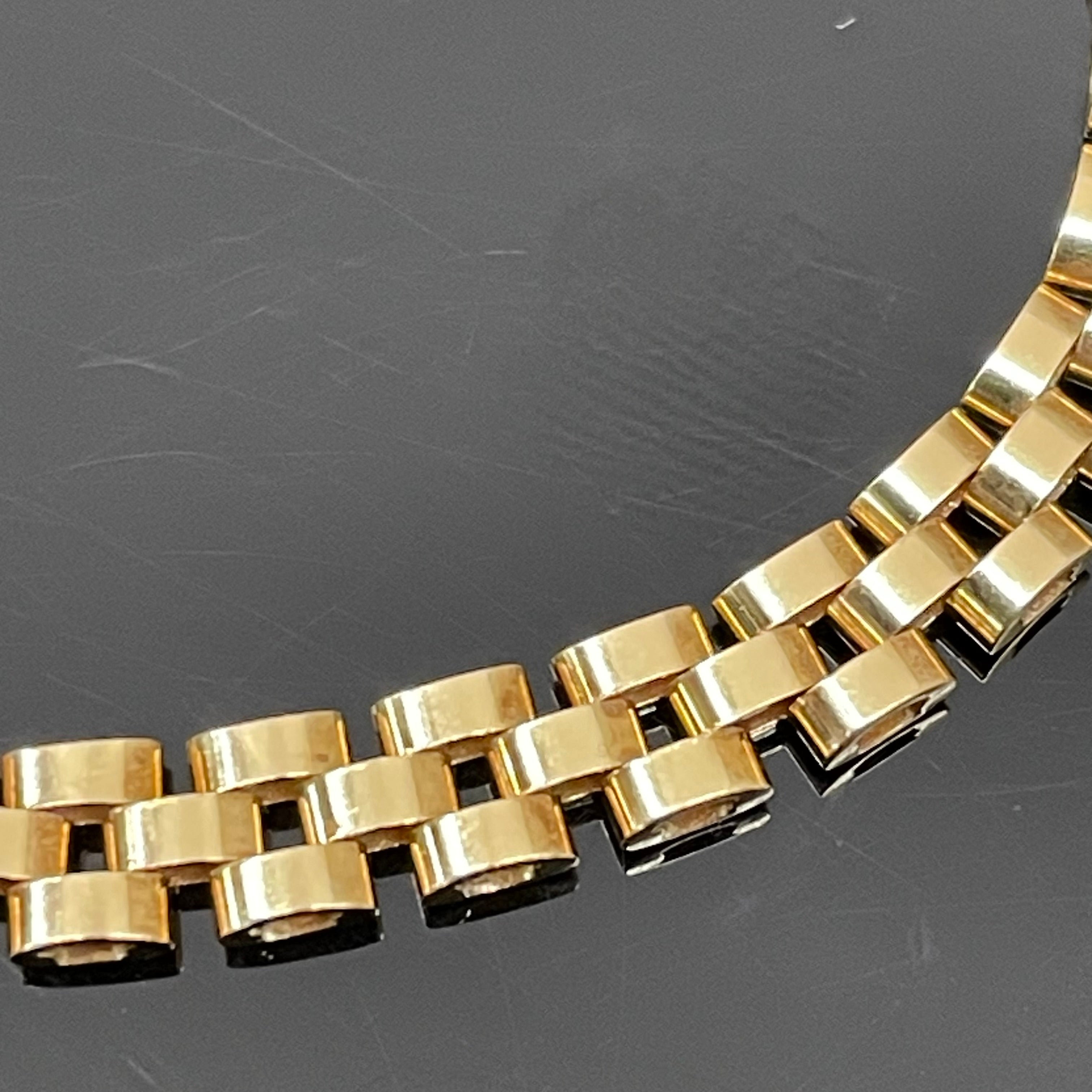 ノンブランド _K18デザインブレスレット_9.2g／18cm _中古品