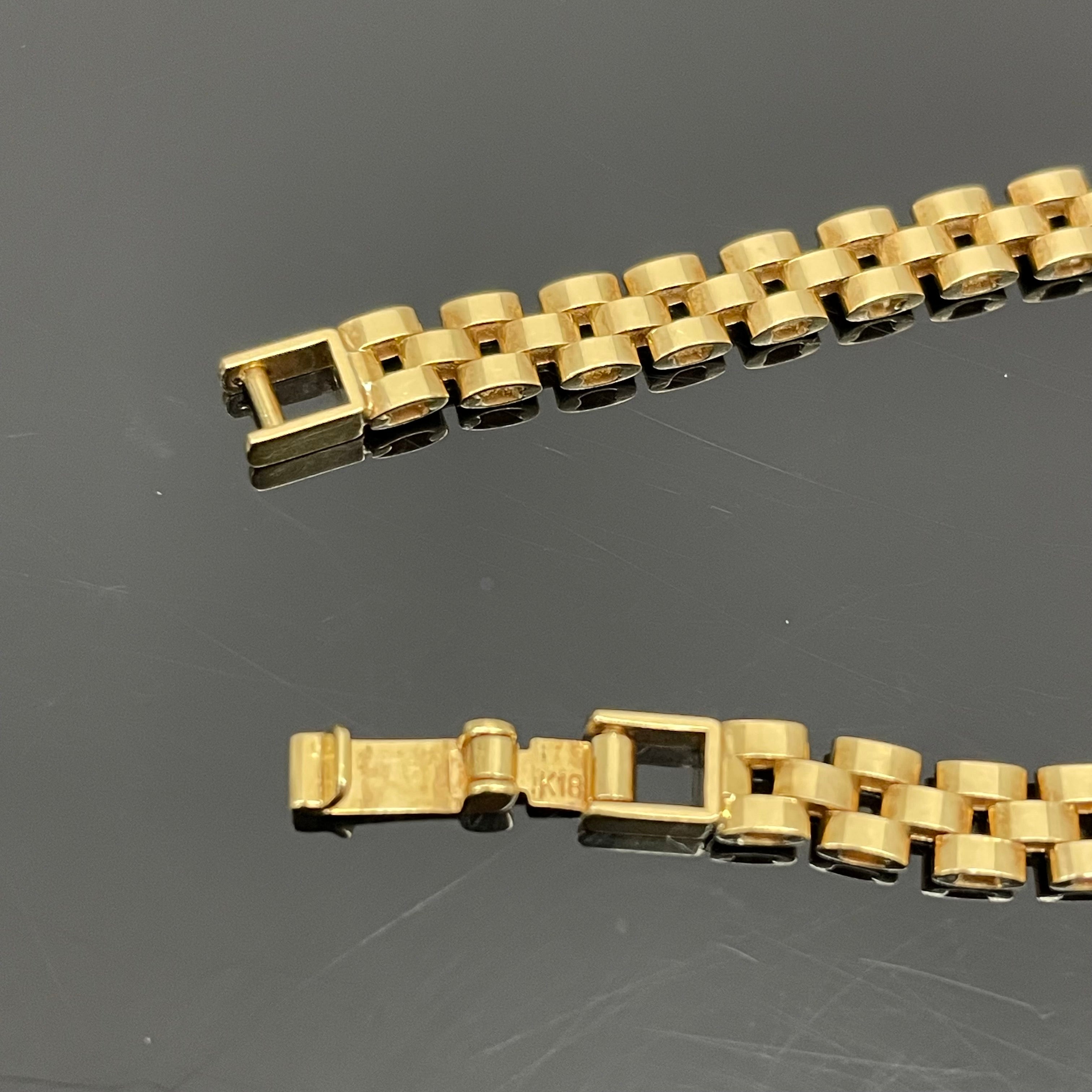 ノンブランド _K18デザインブレスレット_9.2g／18cm _中古品