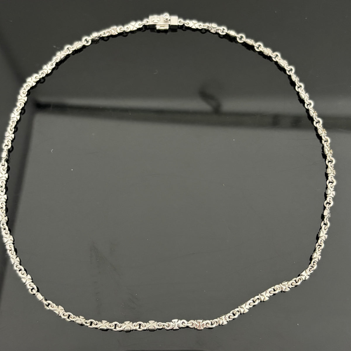 Loree Rodin_（ローリーロドキン）_クロスリンクチェーン_ネックレス 18K/18.1g/40cm_ 中古品