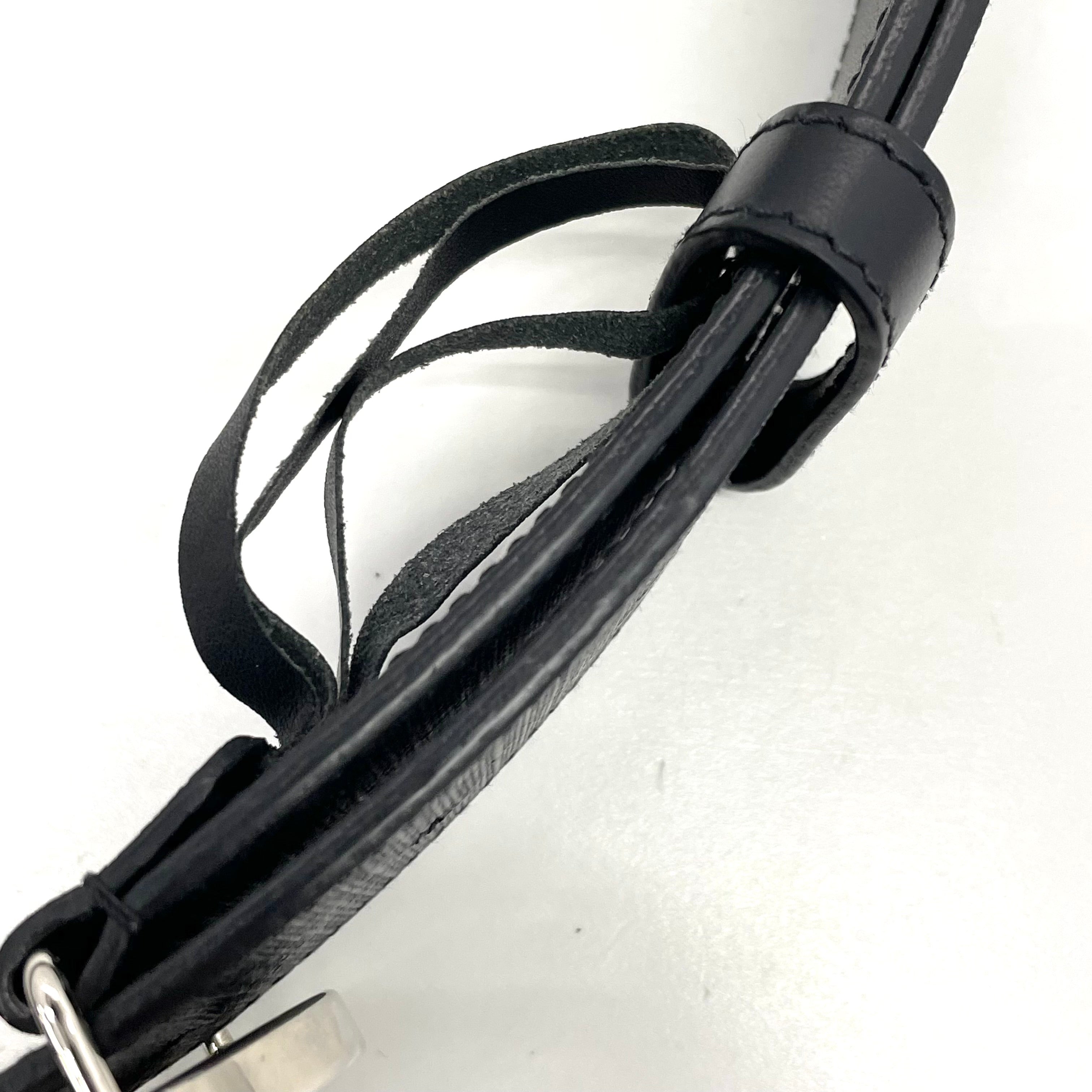 GUCCI（グッチ)_ インターロッキング_G バックル付き ベルト_ブラック×グレー_ 90cm/36in 411924_ 中古品